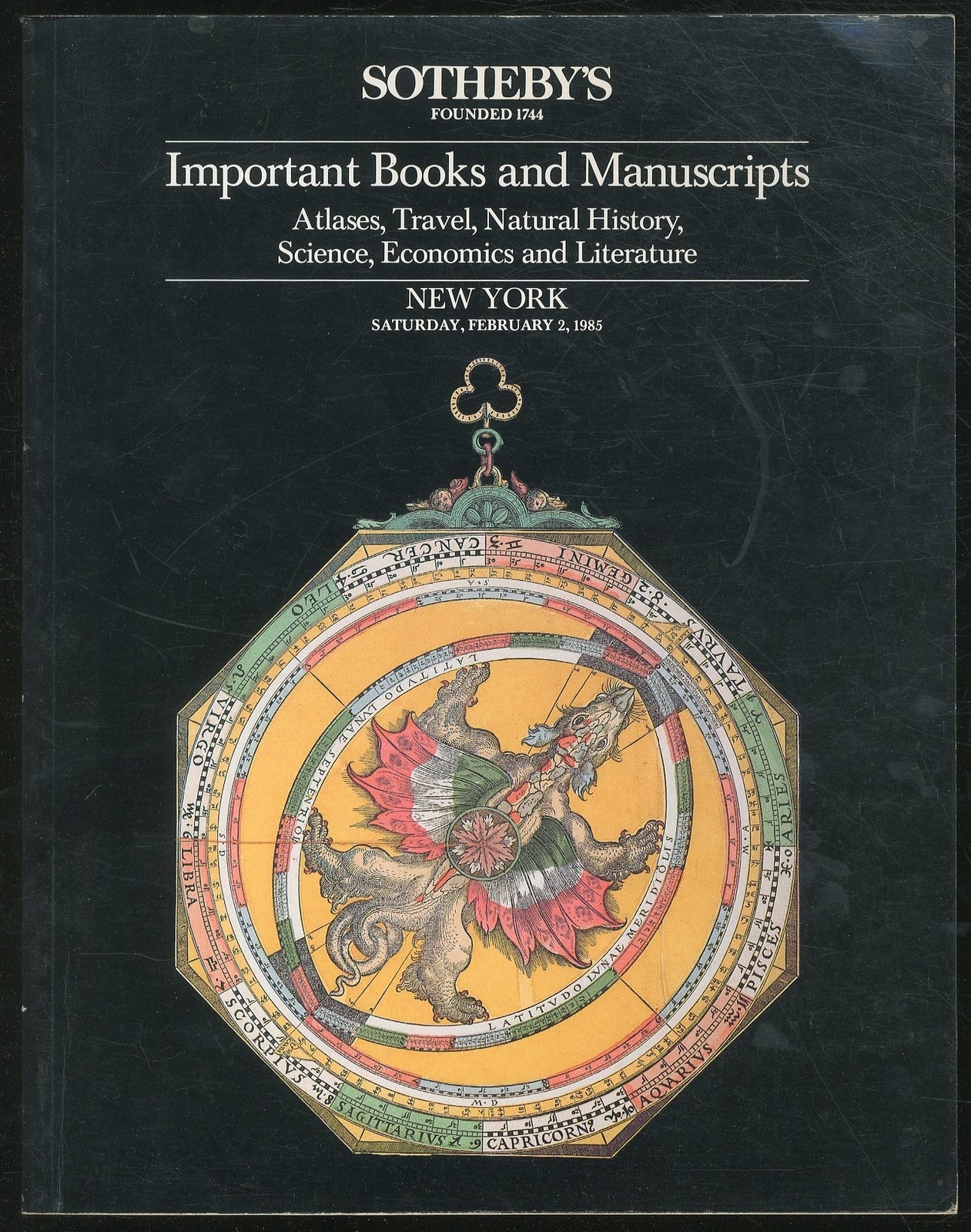 Sotheby’s Important Books and Manuscripts Atlases travel natural history 1st ed