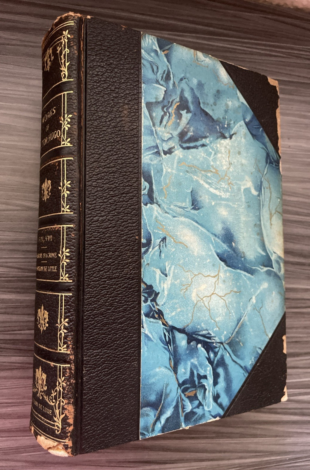 Works Of Victor Hugo Vol VIII Edition De Luxe John D Morris Co 1904 HC Book