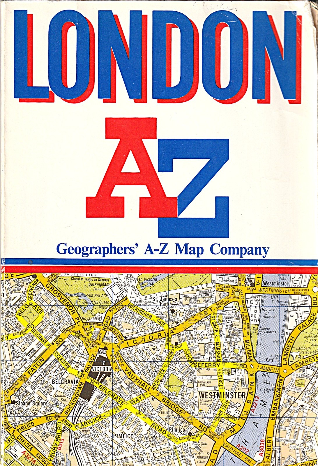 Book: London A-Z-Vintage 1987 Edition