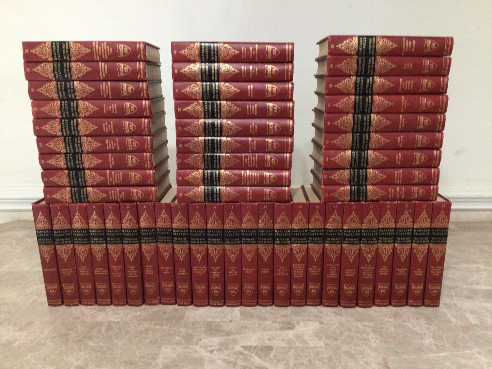 Harvard Classics Set of 51 Five Foot Shelf of Books 1959 Deluxe Edition 1-50 +1