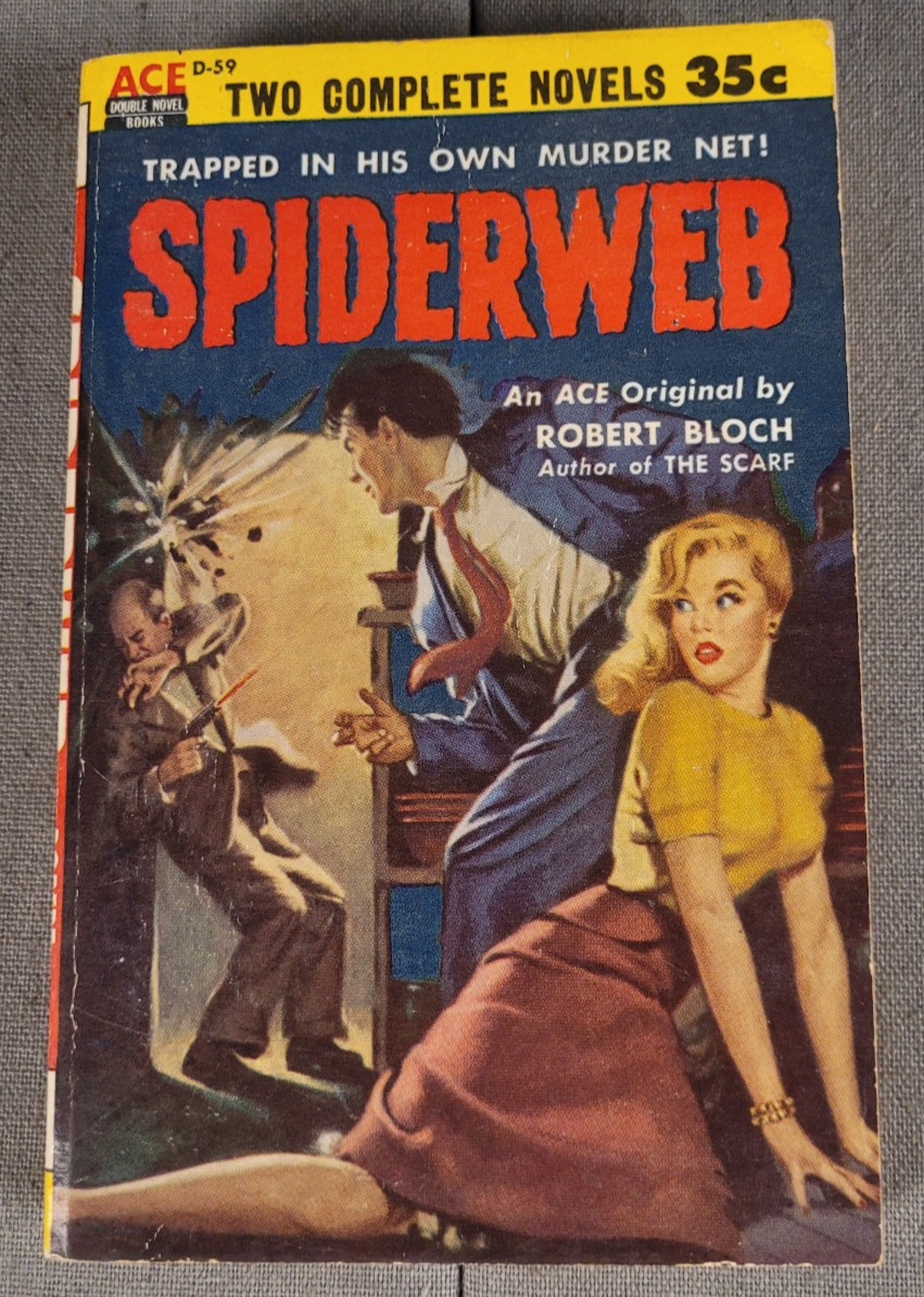 Spiderweb The Corpse In My Bed (Ace D-59) Robert Bloch David Alexander Pulp