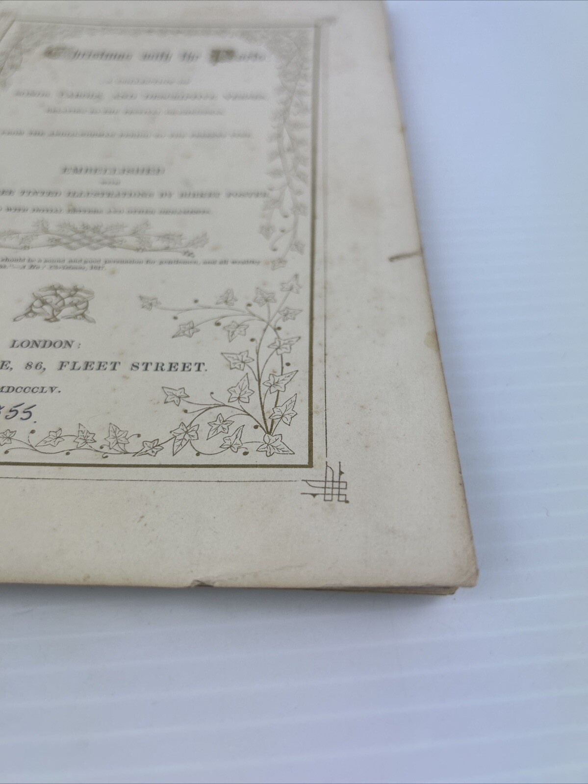 Antique Christmas with the Poets A Collection of Songs Pages Journaling 1855