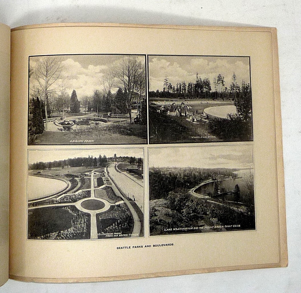 c1918 Seattle Viewbook Photogravures Downtown Parks Government Locks Totem Pole