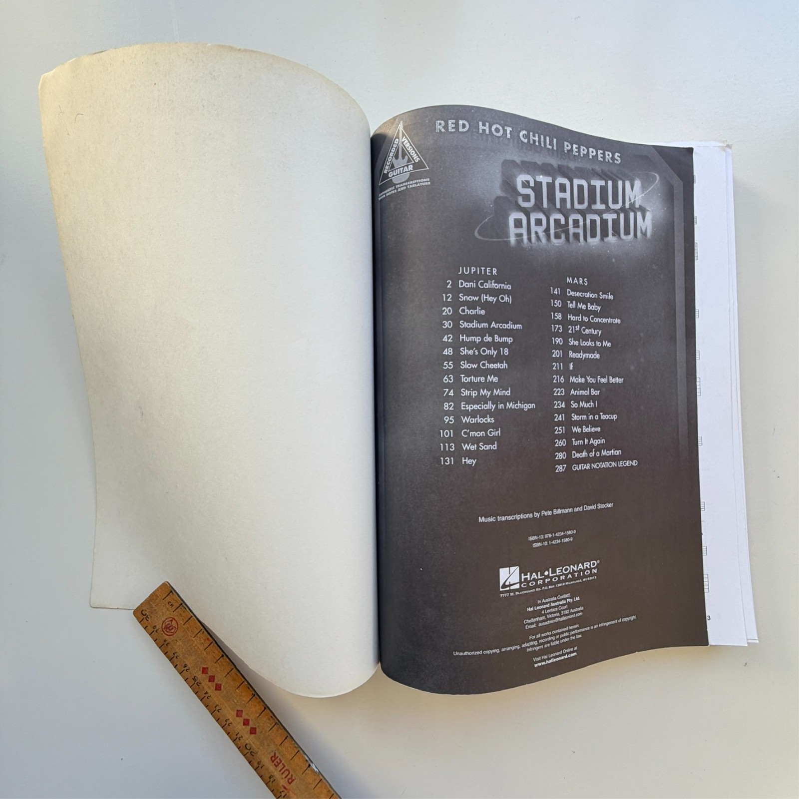 2006 Red Hot Chili Peppers Stadium Arcadium Guitar Recorded Versions Tab Book