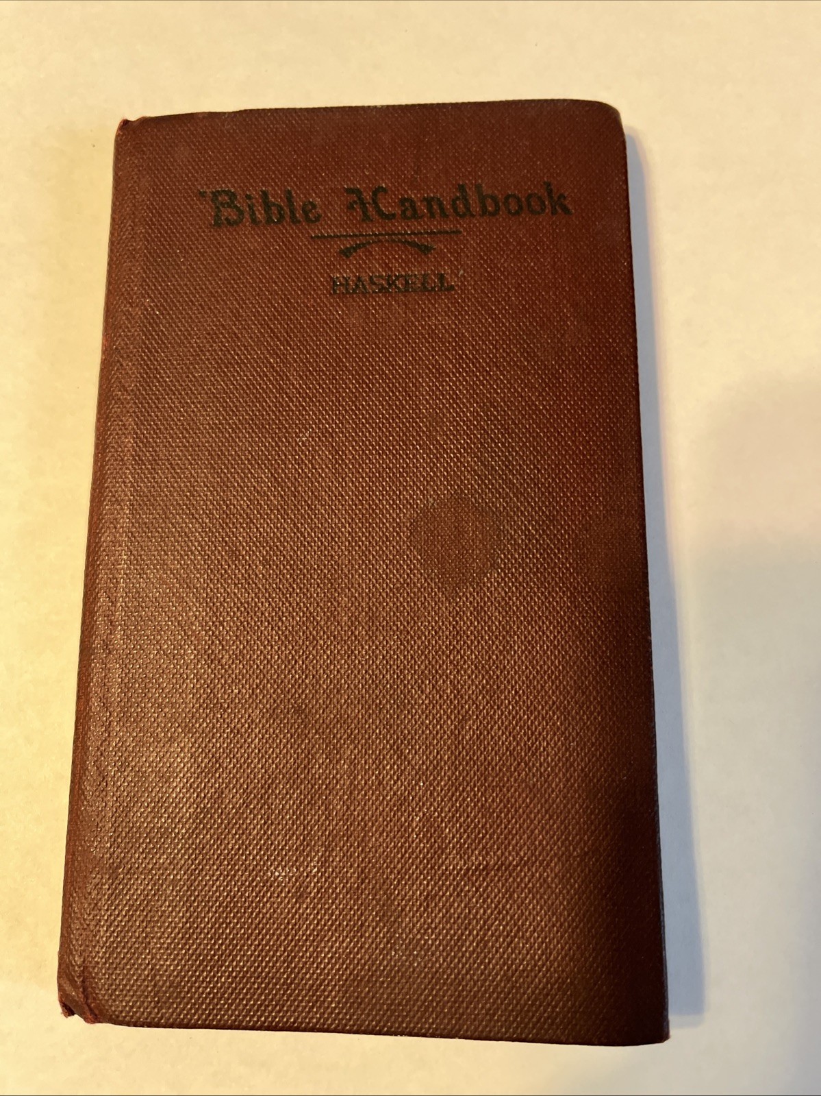 Vintage 1919 Bible Handbook By S.N. Haskell Pocket Hard Cover