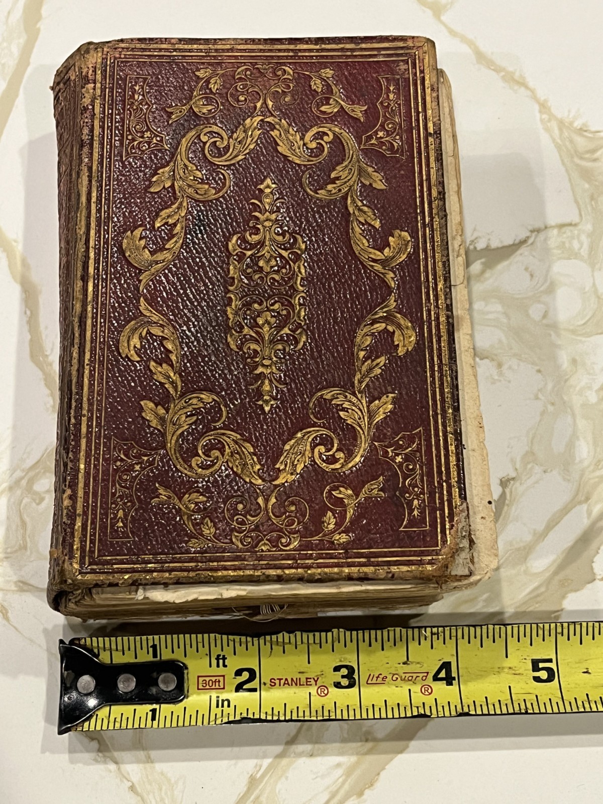 Vintage 1846 Leather Bound Book of Common Prayer – Made in USA