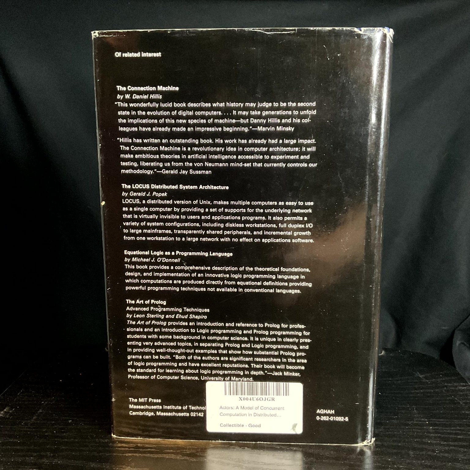 ACTORS A Model of Concurrent Computation Gul Agha 1987 Third Printing MIT Press