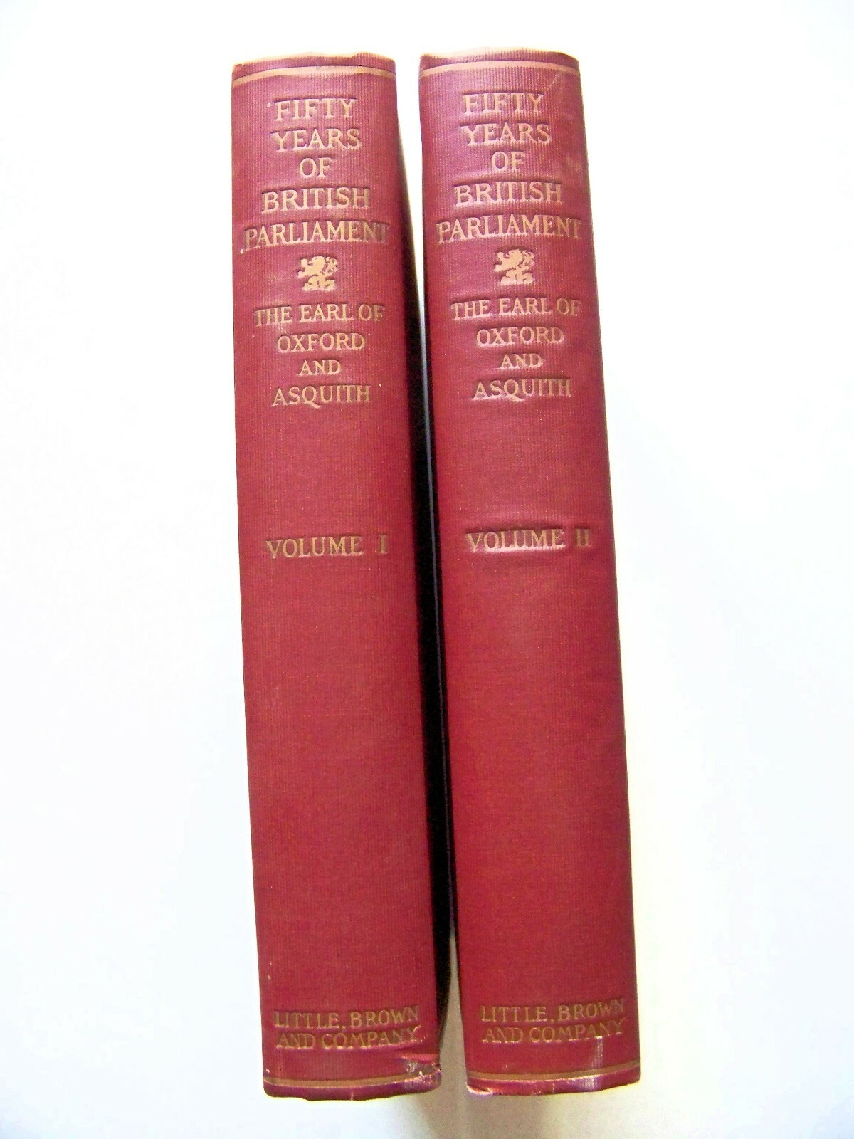 1926 1st Edition Set FIFTY YEARS OF BRITISH PARLIAMENT By THE EARL OF OXFORD
