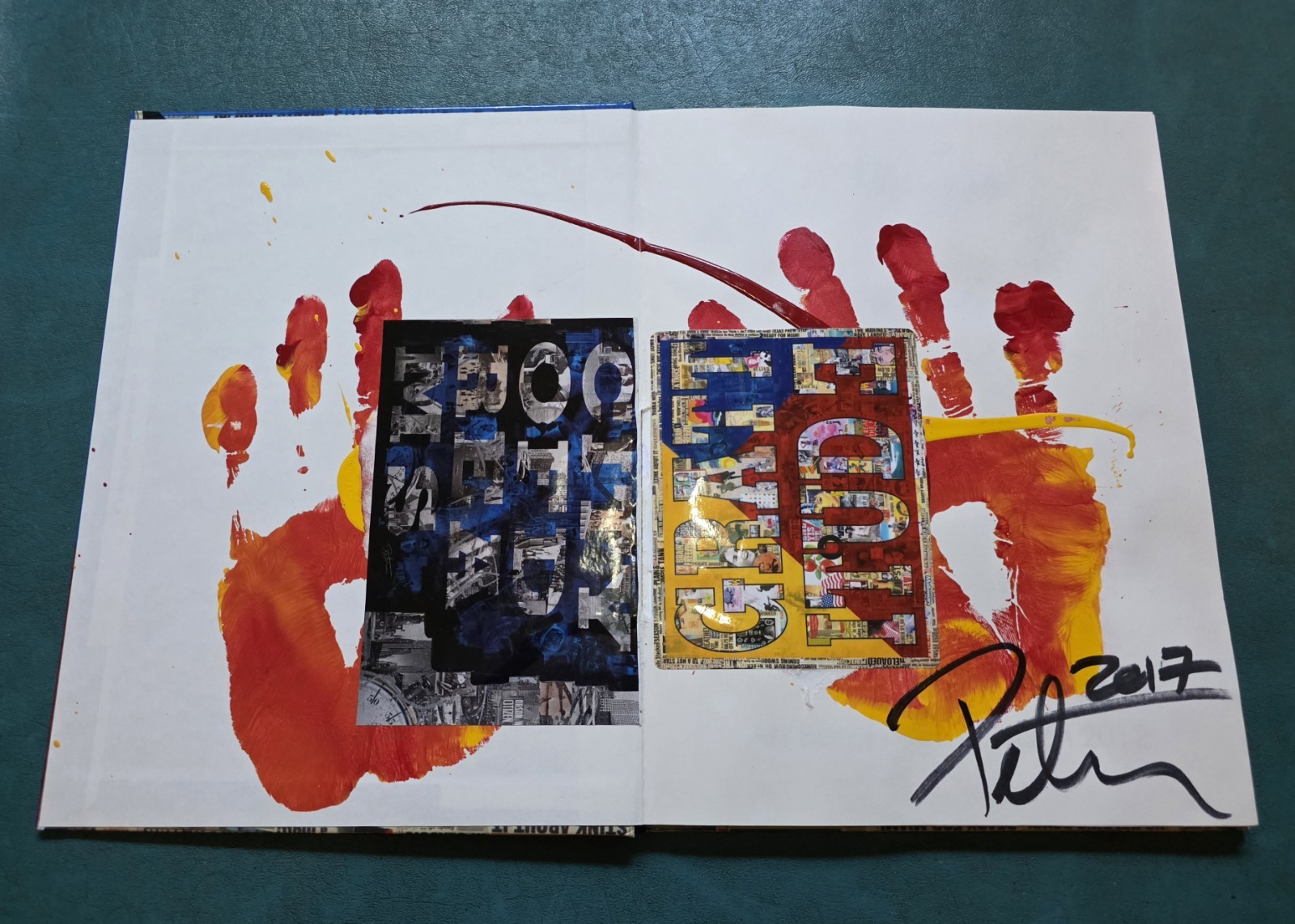SIGNED Peter Tunney Enough Is Possible Exhibition Catalog W/ ORIG ART Basel 2012