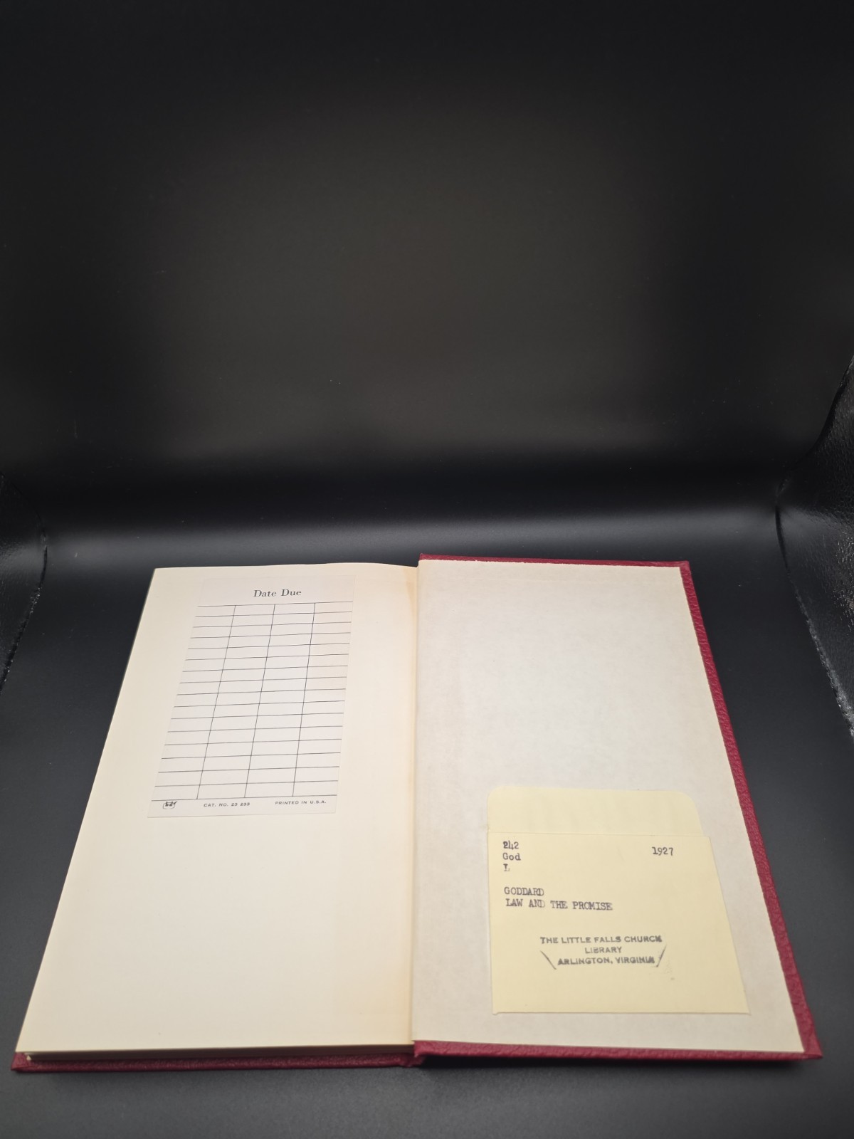 The Law and the Promise by Neville Goddard (1961, HCDJ, First Edition/1st Print)