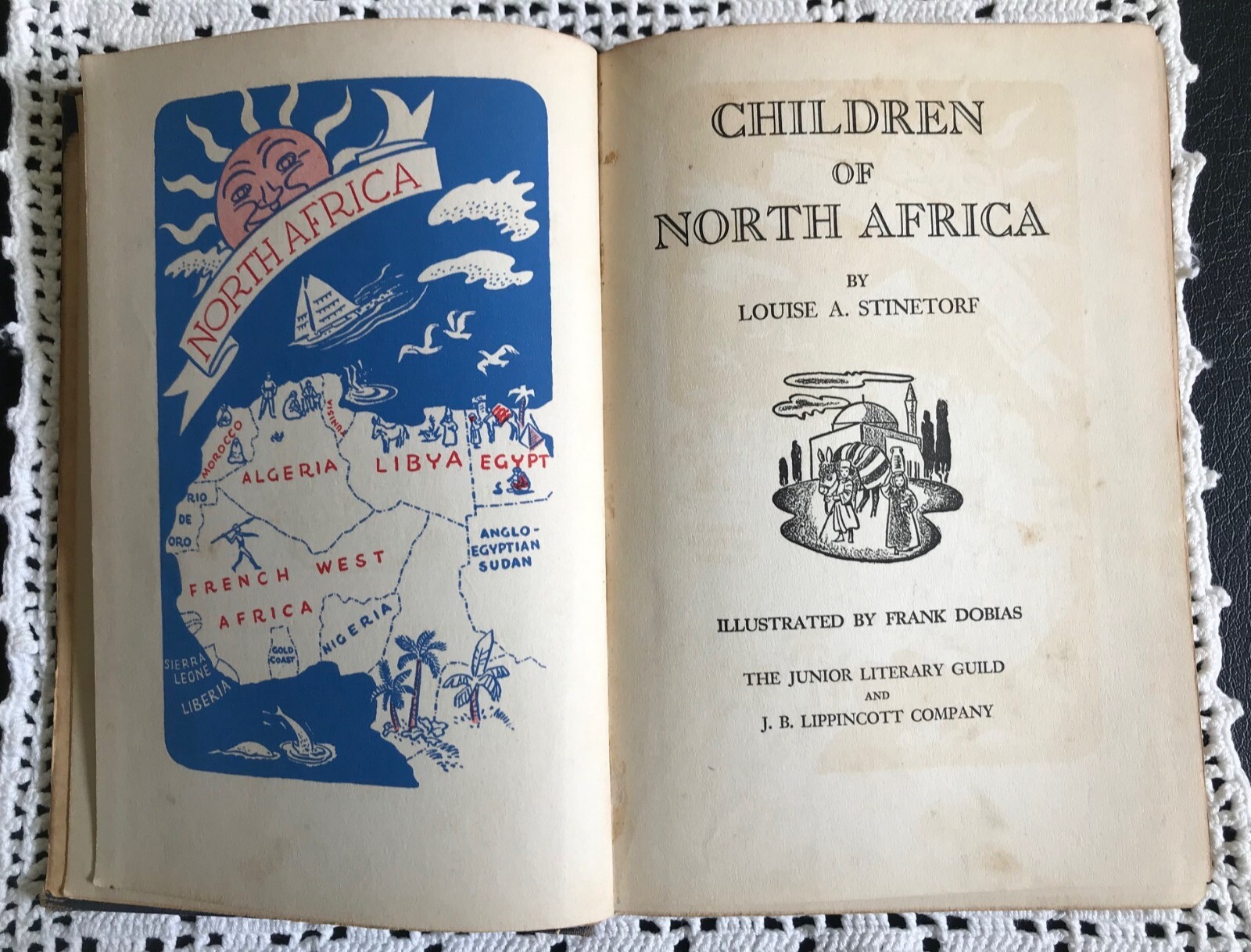 1943 Children of North Africa (Former School Text) 190 Pages