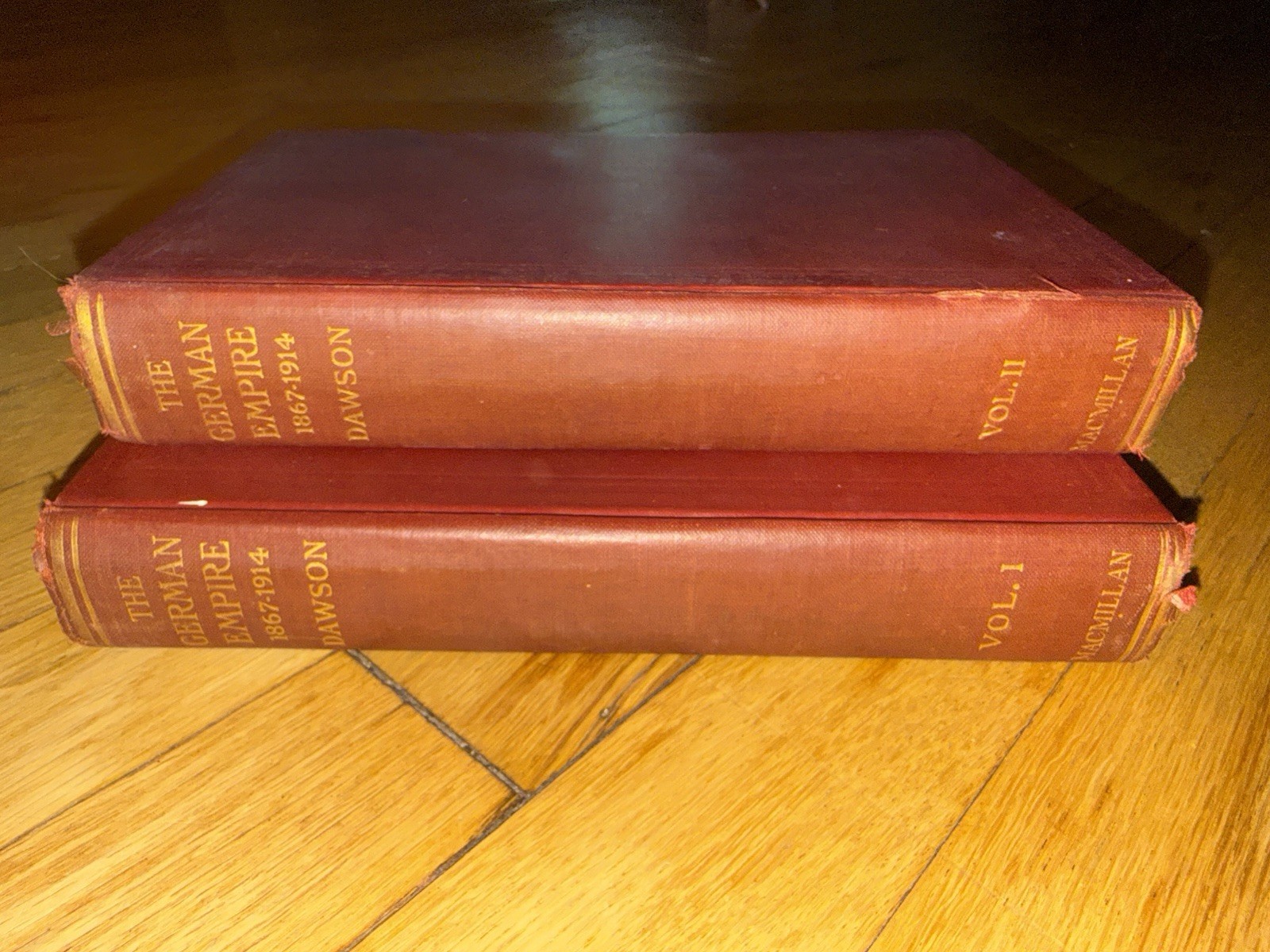 1919 The German Empire 1867-1914 Dawson 2 Vol Set WWI History Macmillan
