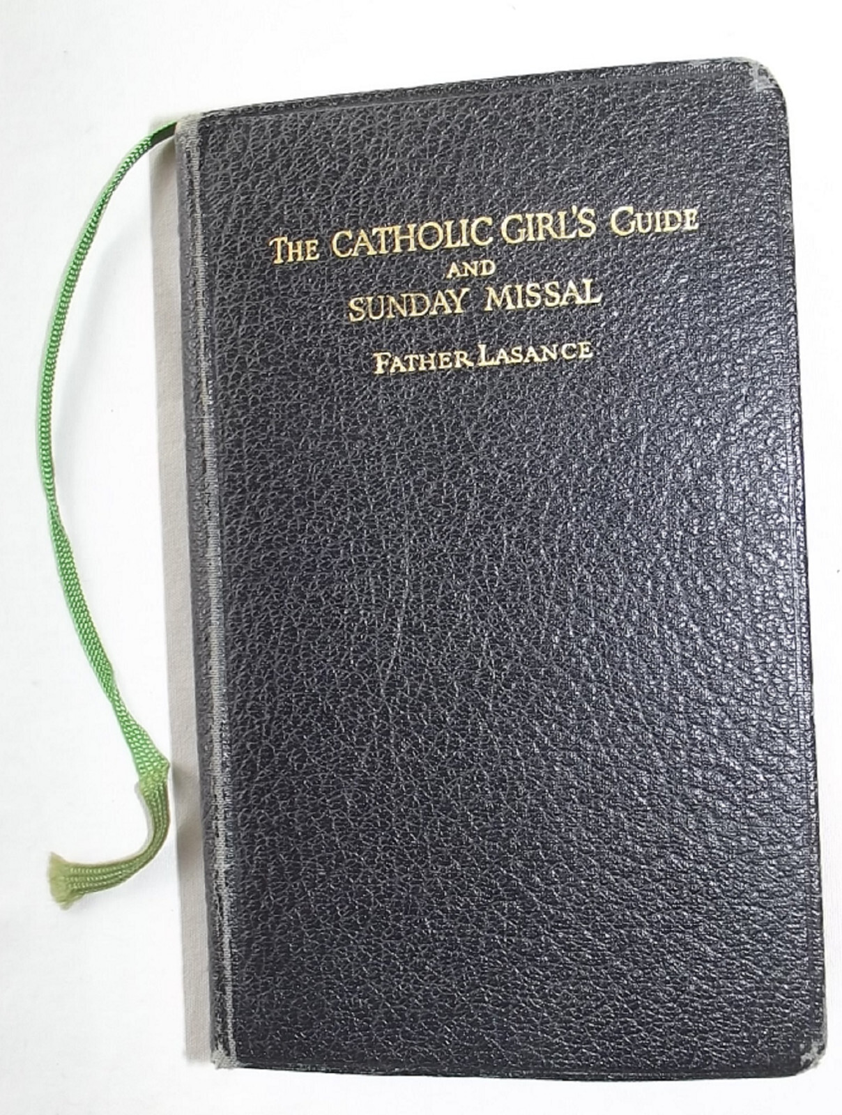 Catholic Girls Guide & Sunday Missal Fr Lasance Benziger 1955 Sepia Frontispiece