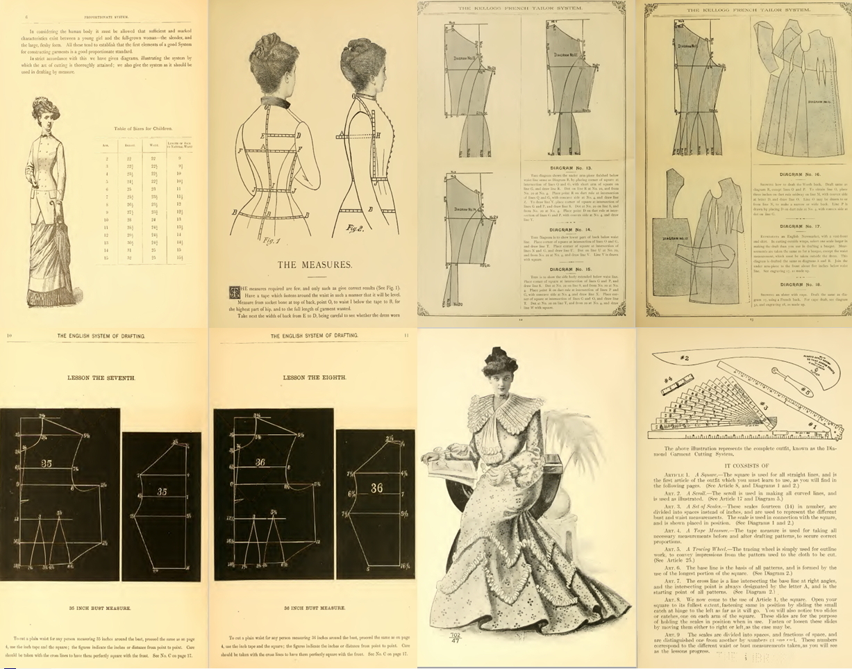 Dressmaking Tailoring Measurements Sewing Cutting – 236 Rare Old Books on DVD