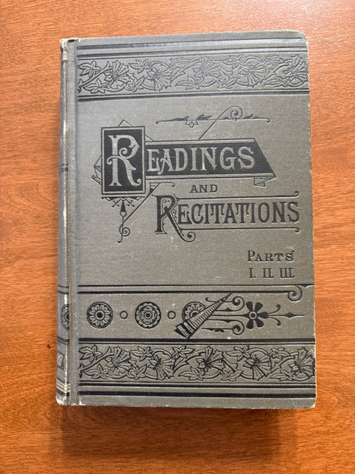 Antique 1881 print Butler’s Literary Selections, Readings and Recitations, HC G+