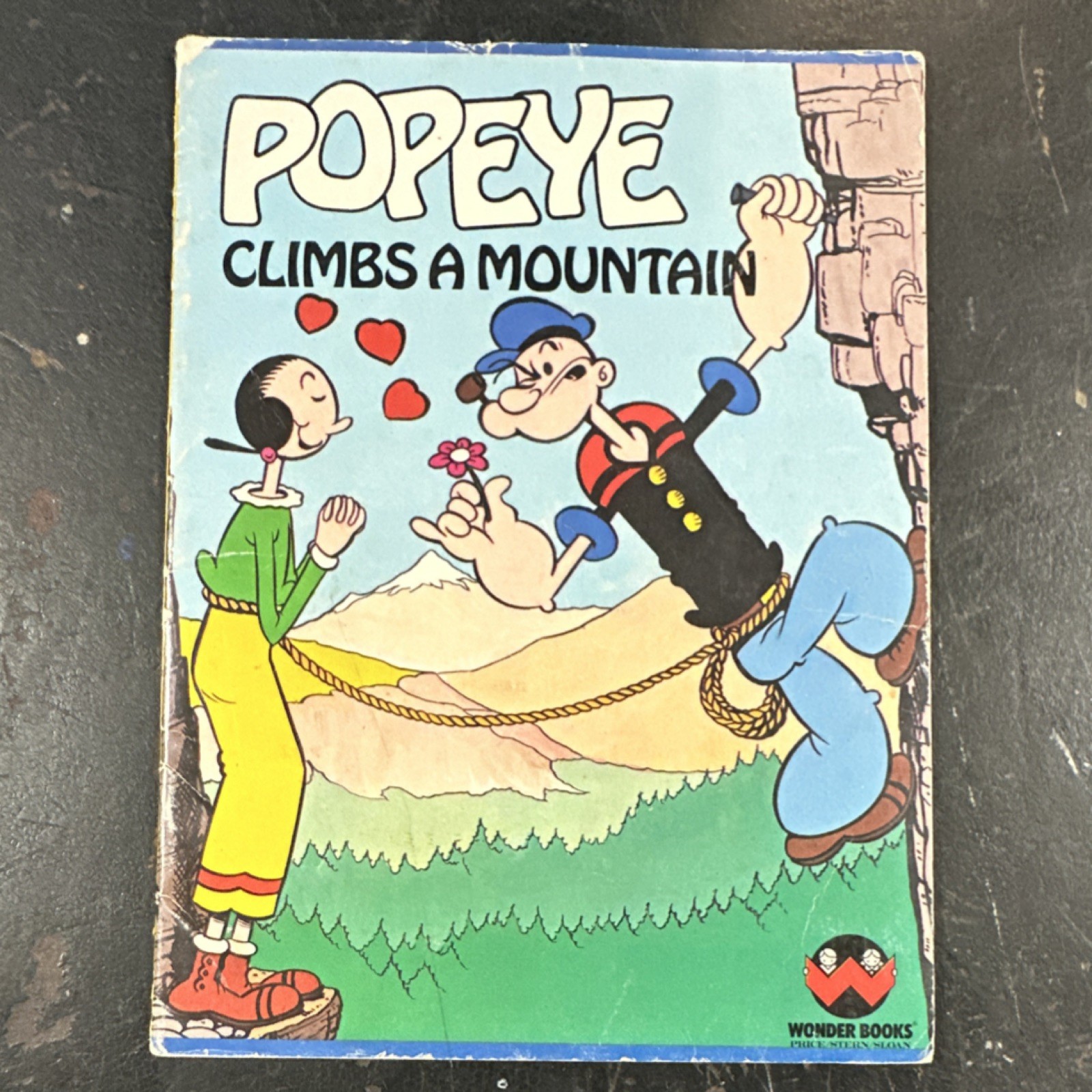 Popeye Climbs a Mountain C.S. Verral 1987 Softcover Illustrated Price/Stern/Slo…