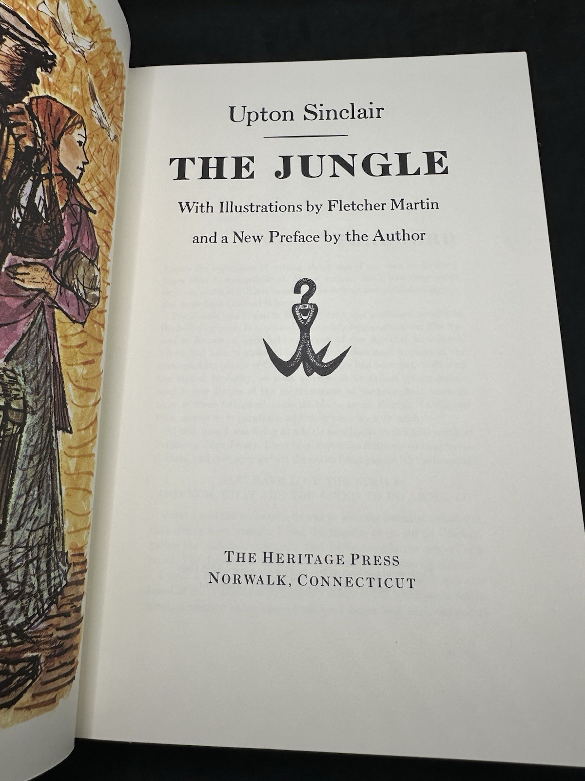 Heritage Press The Jungle Upton Sinclair HC Slipcase Sandglass 1965