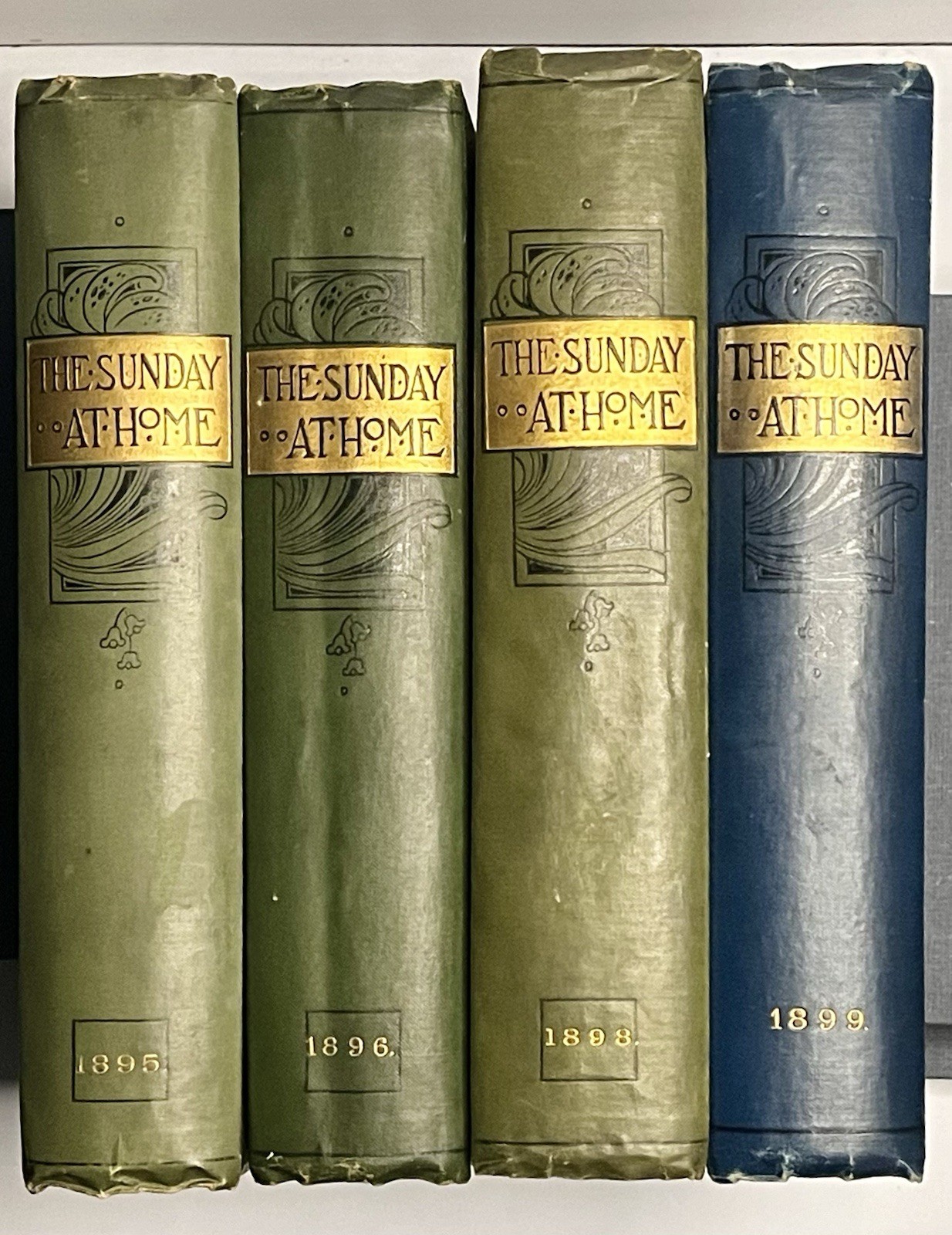 4 Antique The Sunday At Home Books 1895 1896 1898 1899 Religious Tract Society