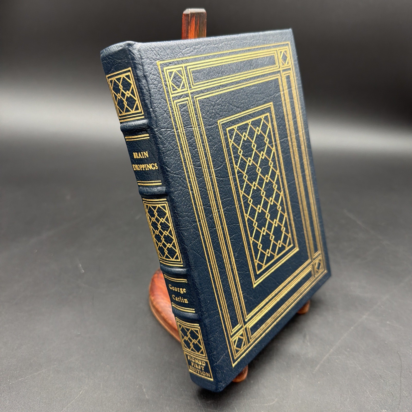 Brain Droppings by GEORGE CARLIN Signed Easton Press 1st Edition Book 1997