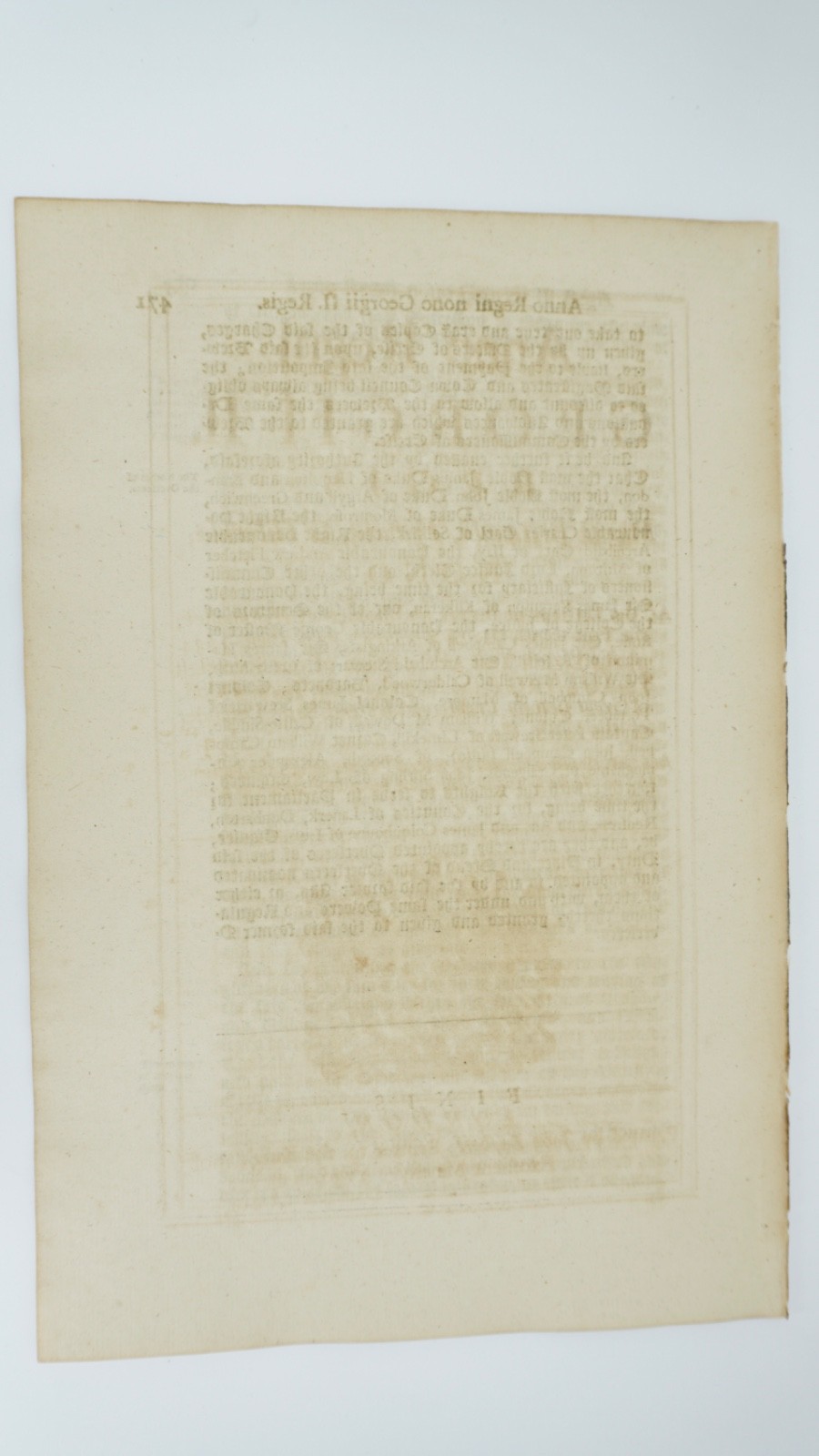 1736 Act of Parliament George II Glasgow Tax Ale Beer Duty Baskett London