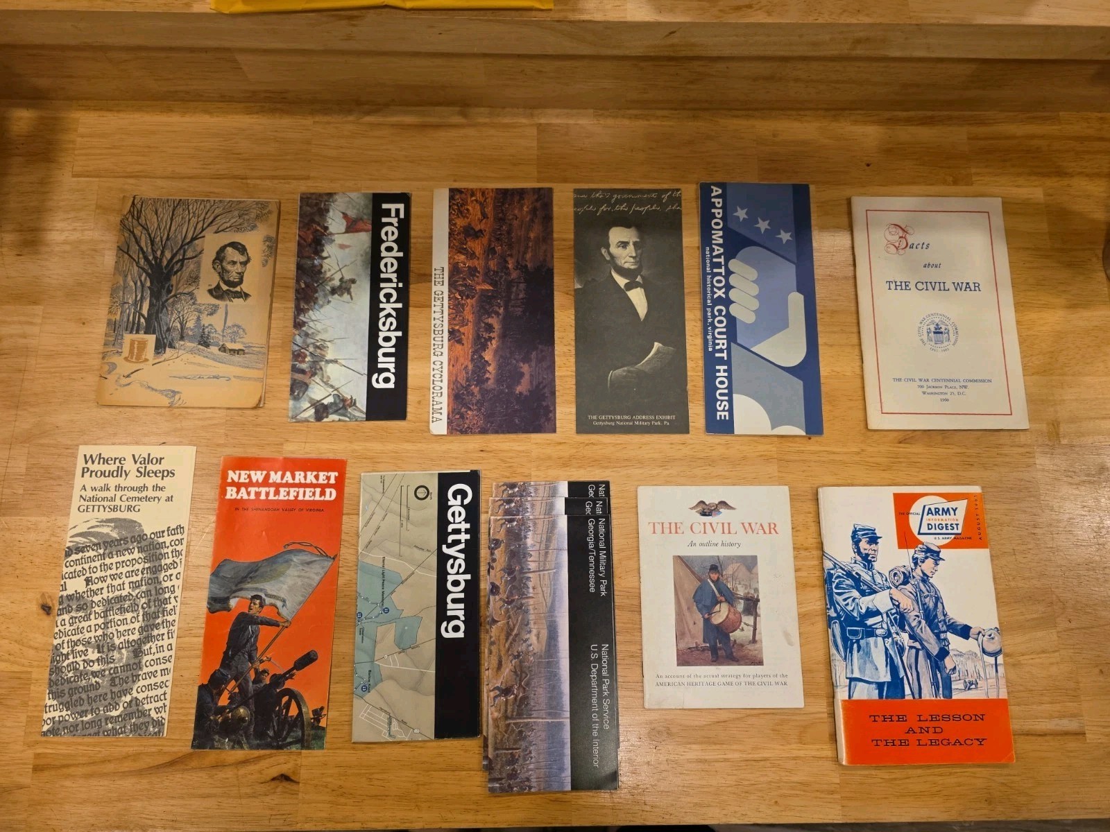 Huge Lot Of Civil War Battlefield, Montecello & Others Brochures
