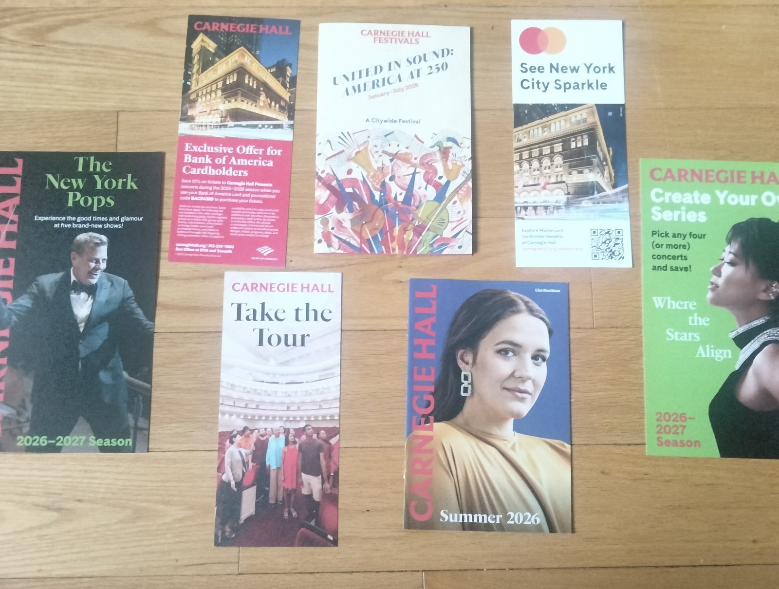 United in Sound: America at 250 Carnegie Hall January-July 2026 paper pamphlets