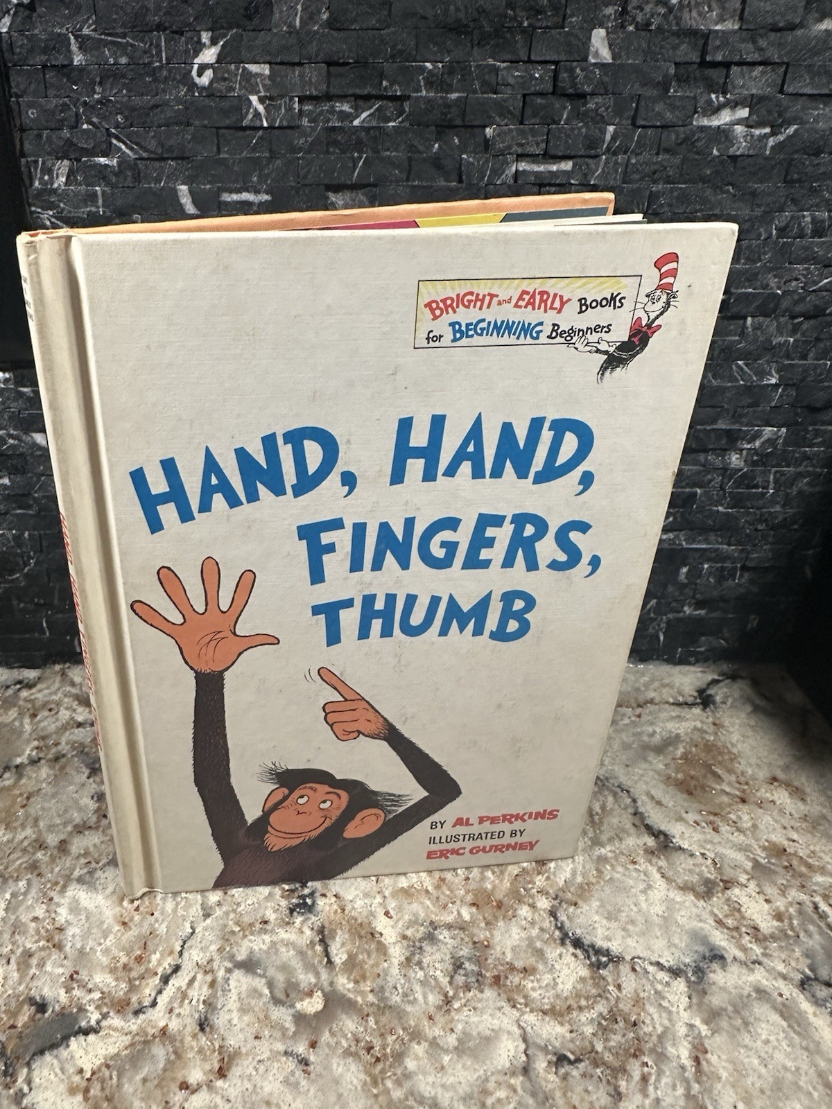Vintage Hand Hand Fingers Thumb Book HC 1969 Dr Seuss Al Perkins Matte Cover