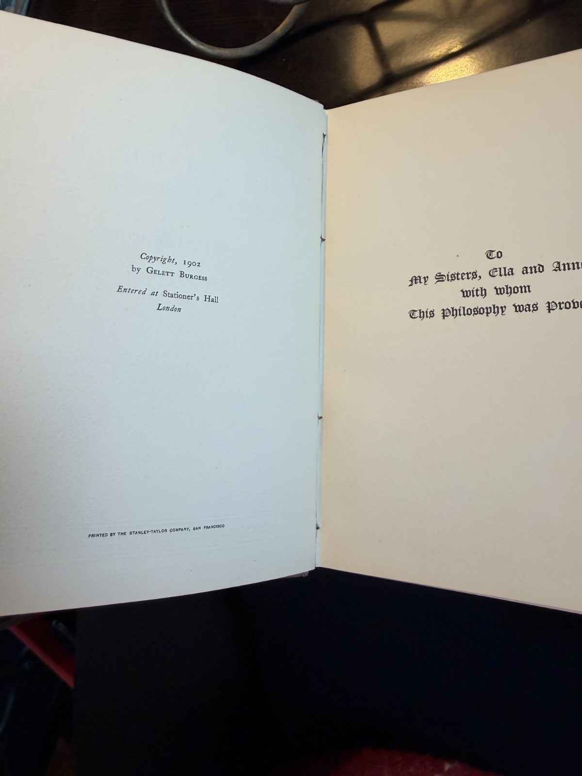 The Romance of the Commonplace 1902 Gelett Burgess Paul Elder San Francisco