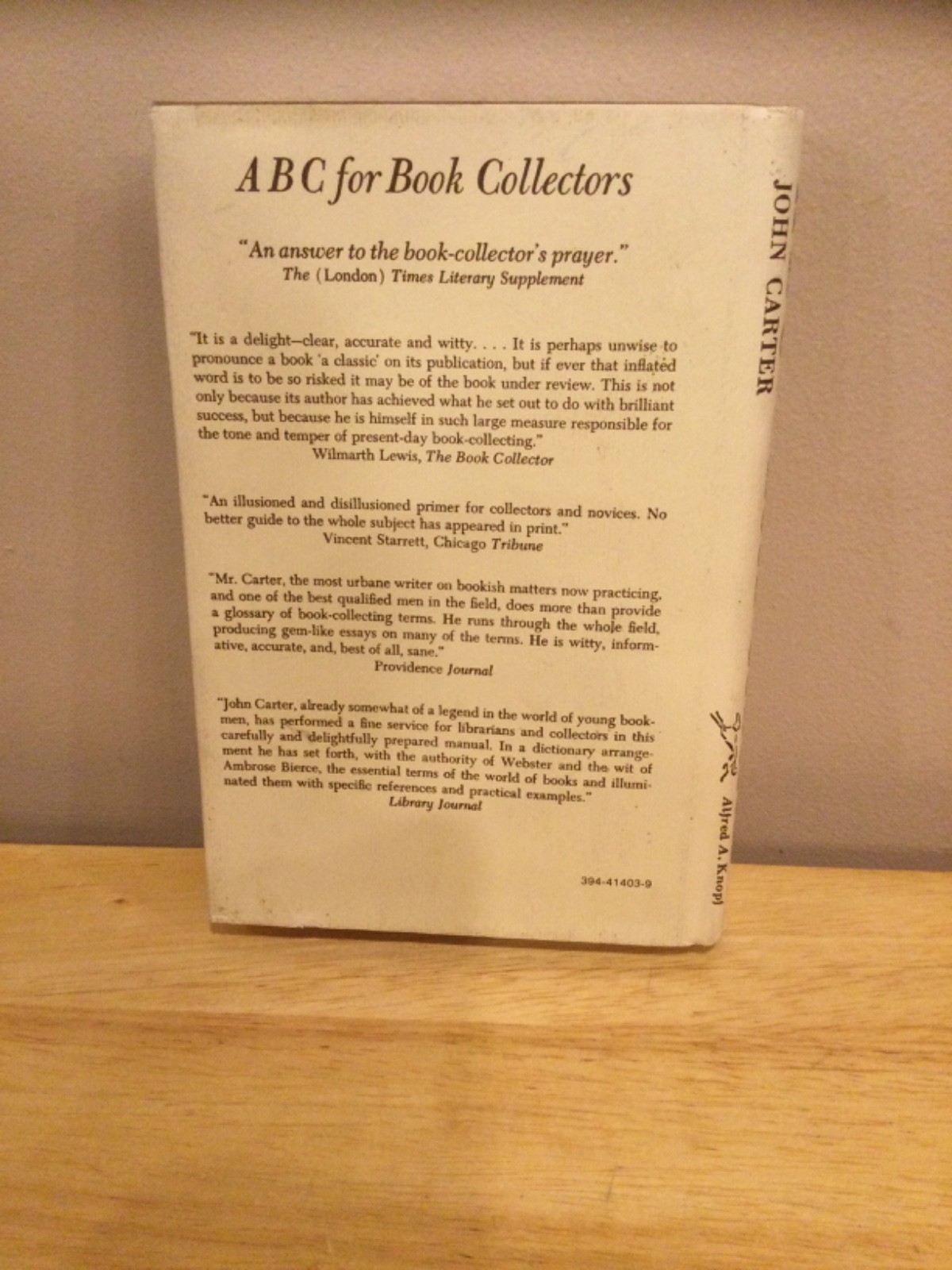 ABC for Book-Collectors, Carter, J. 5th Edition, Revised