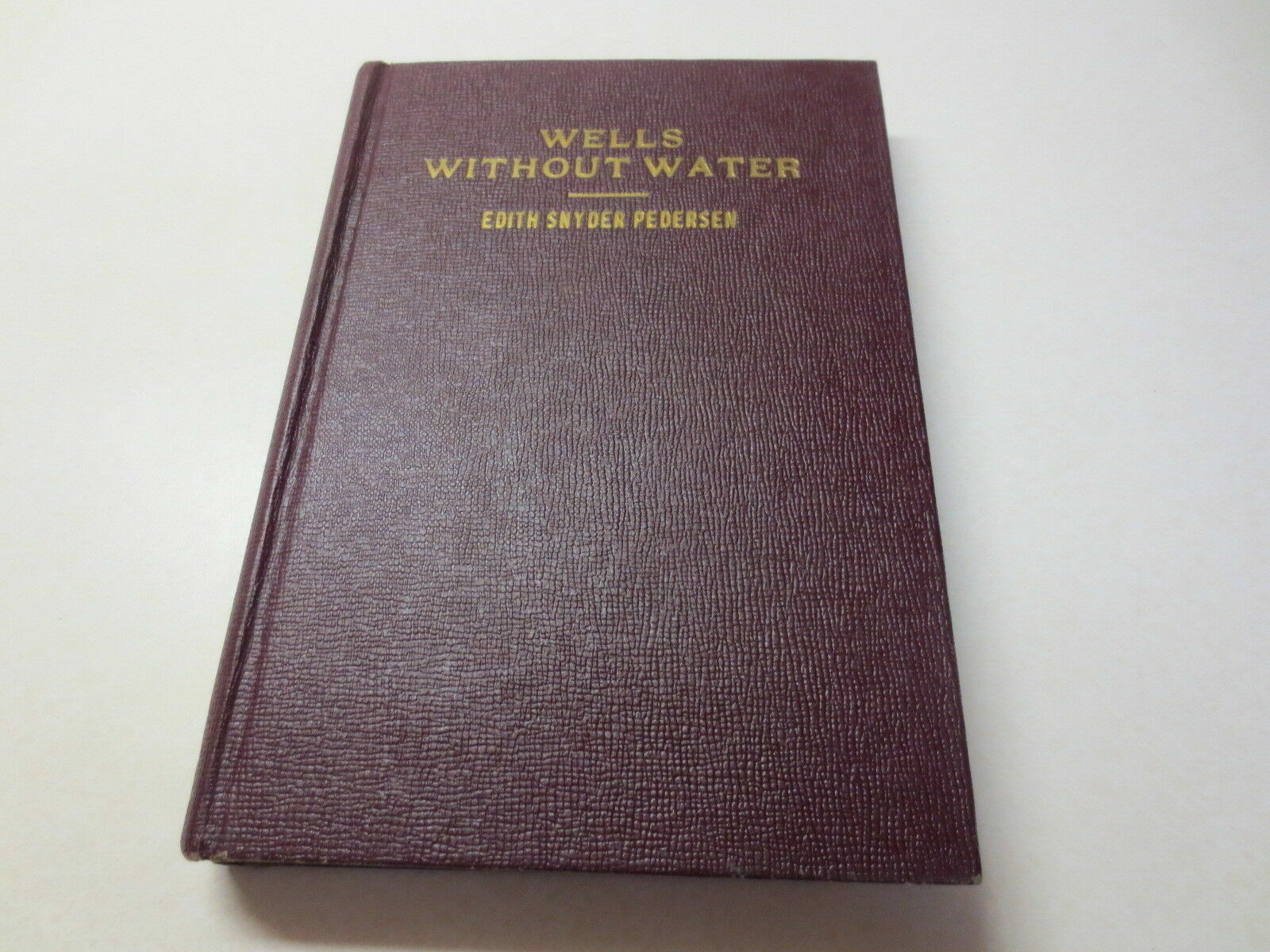 Wells Without Water by Edith Snyder Pedersen vintage 1943 Eerdman’s hardcover