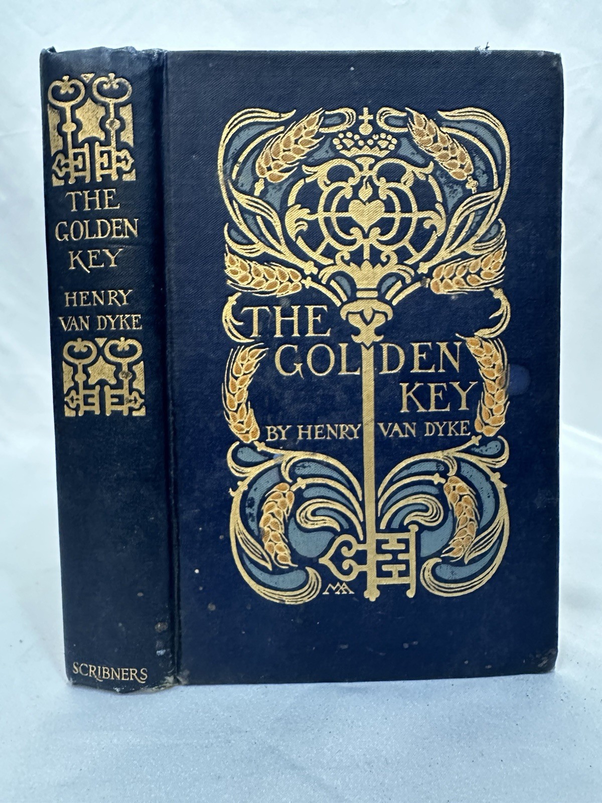 The Golden Key Henry Van Dyke 1926 Scribners Gilt Cover Illustrated Vintage Rare