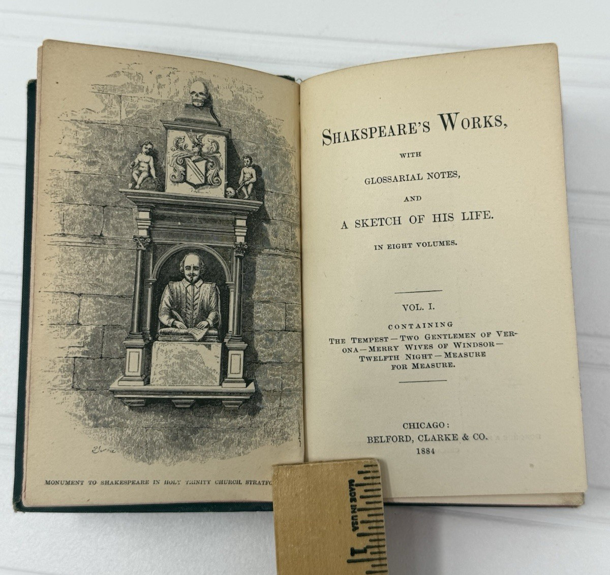 1884 Shakespeare’s Works in 8 Volumes – Handy Edition – Belford Clarke COMPLETE