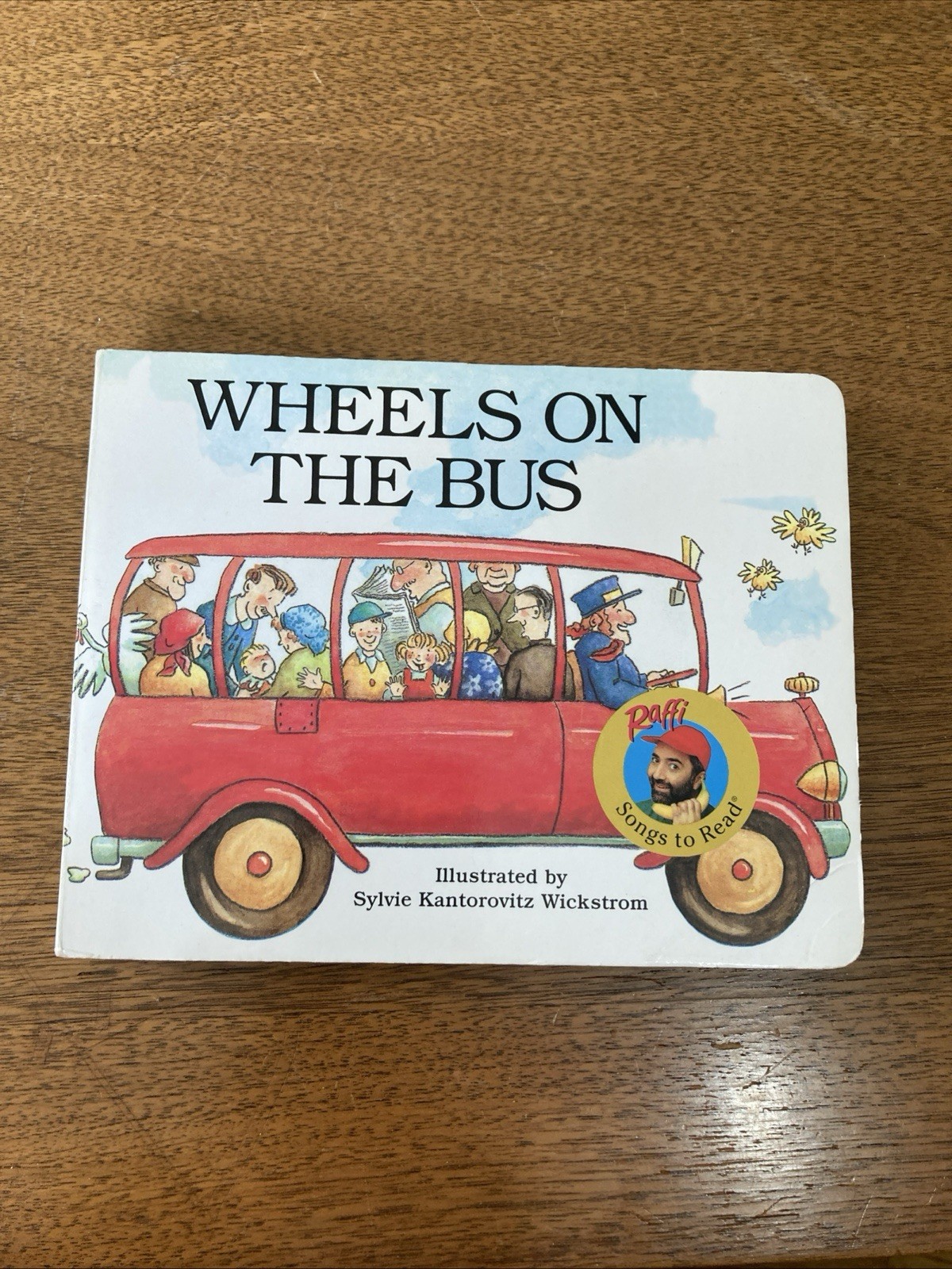 Wheels On The Bus Vintage Board Book Raffi Songs To Read 1988 Reprinted 1998