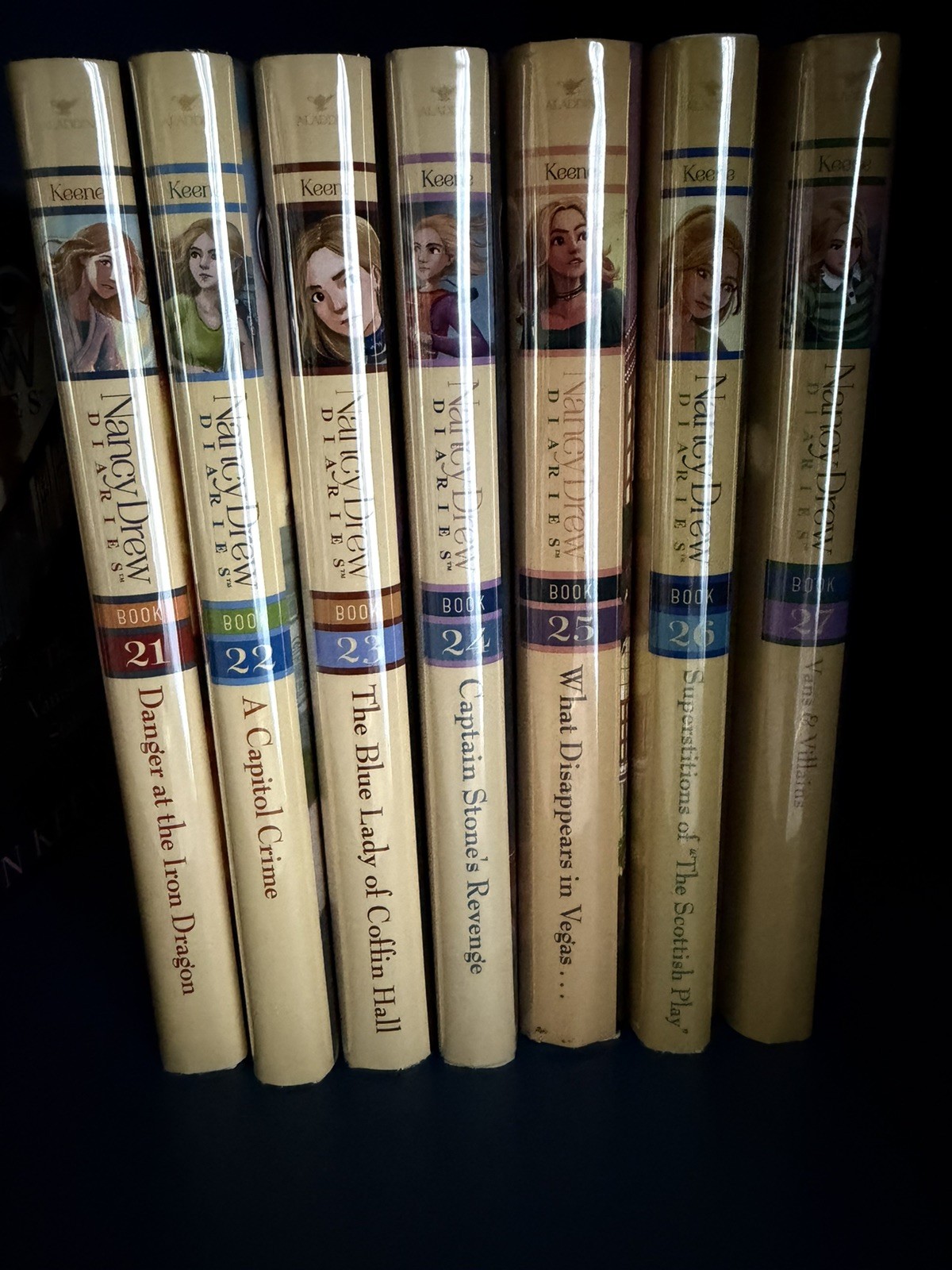 Nancy Drew Diaries #21 – 27 Hardcover books with Dust Jackets Carolyn Keene MINT