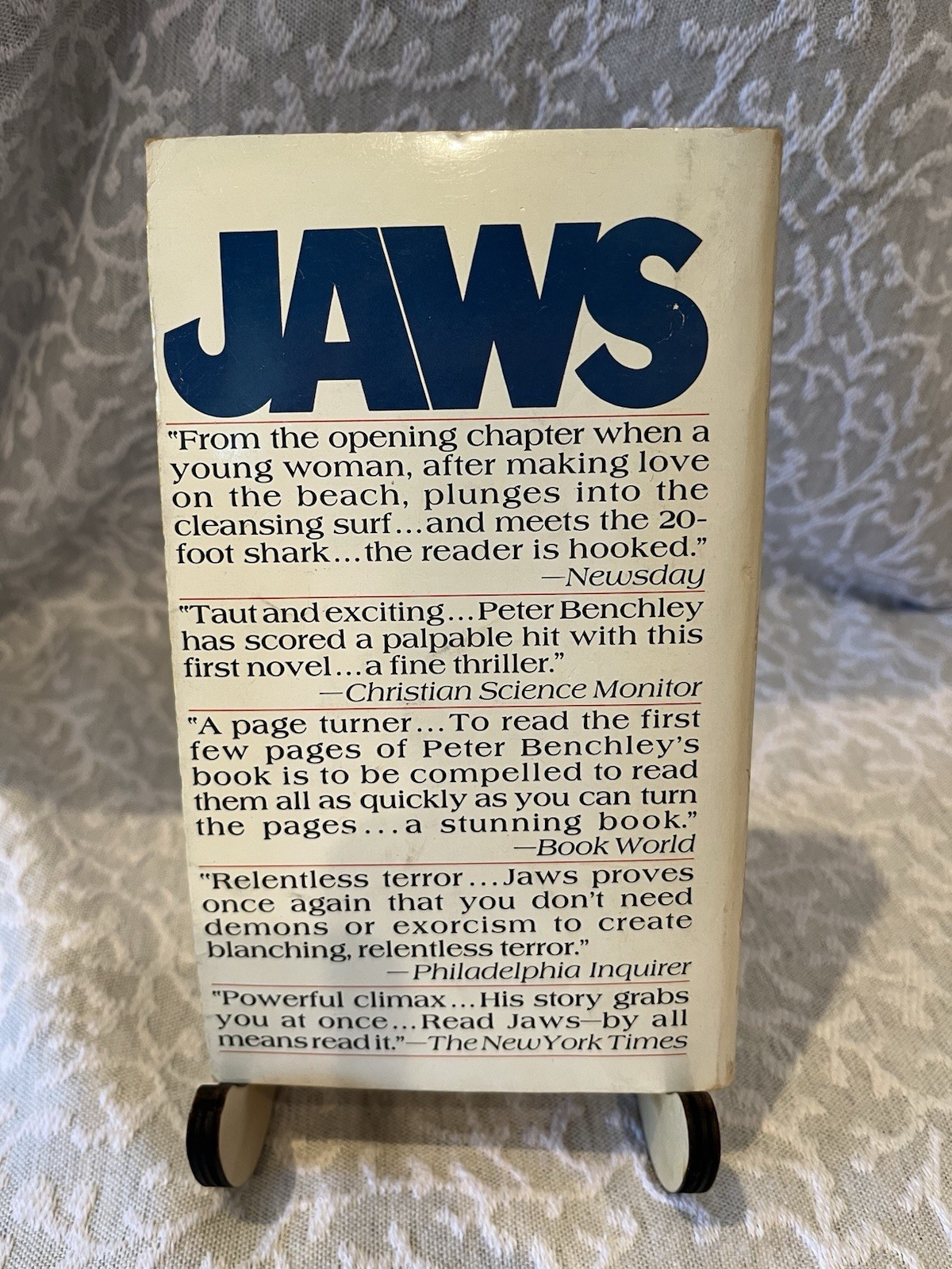 Jaws by Peter Benchley 1975 Bantam Paperback