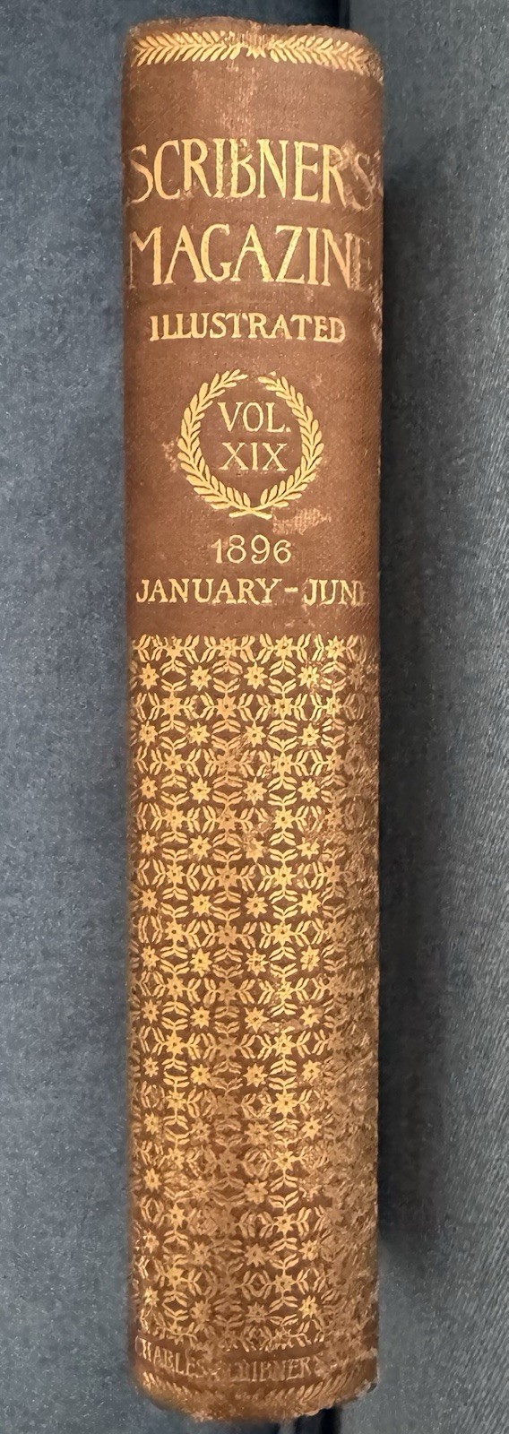 Antique 1896 Scribner’s Magazine Illustrated Bound Volume XIXJan-June Very Clean