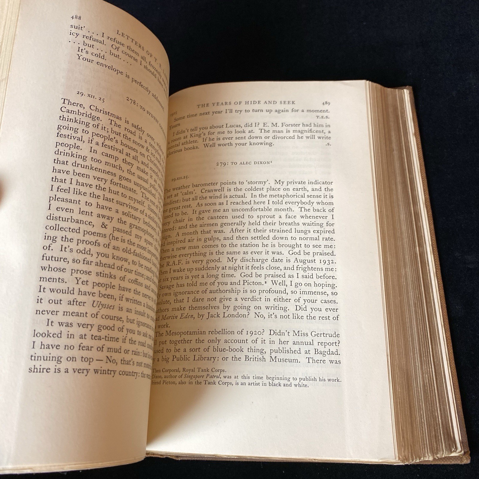 1938 The Letters of TE Lawrence 1st Ed. With Maps Illustrations HB Alden Press