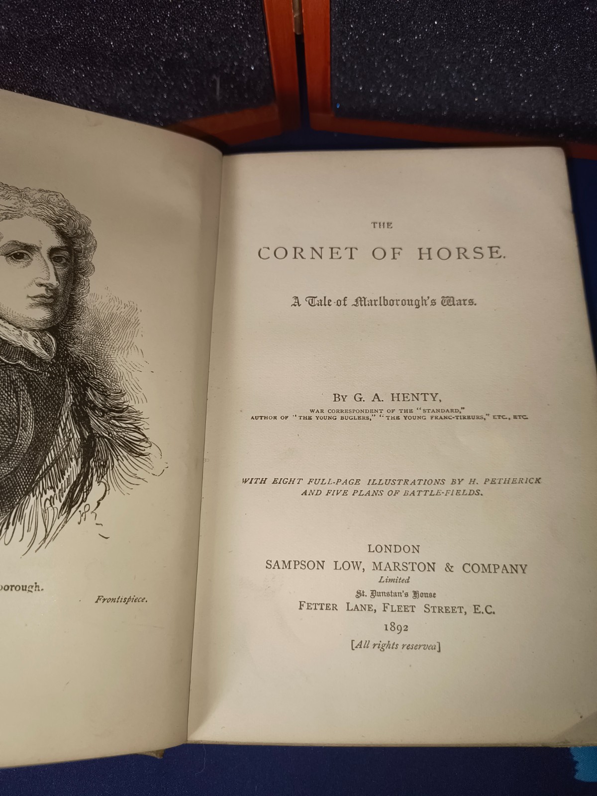 1892 The Cornet of Horse G A Henty Sampson Low Pictorial Cloth
