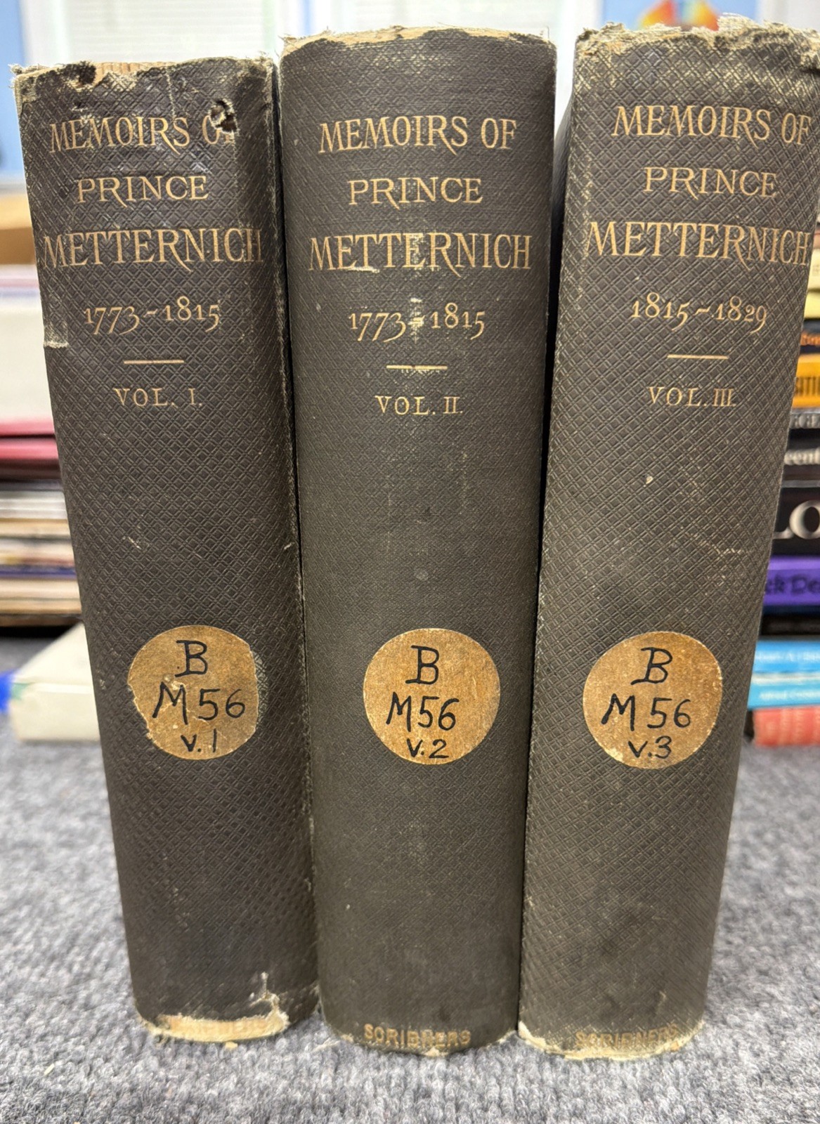 1880 Memoirs of Prince Metternich 1773-1815 Vol 1 – 3