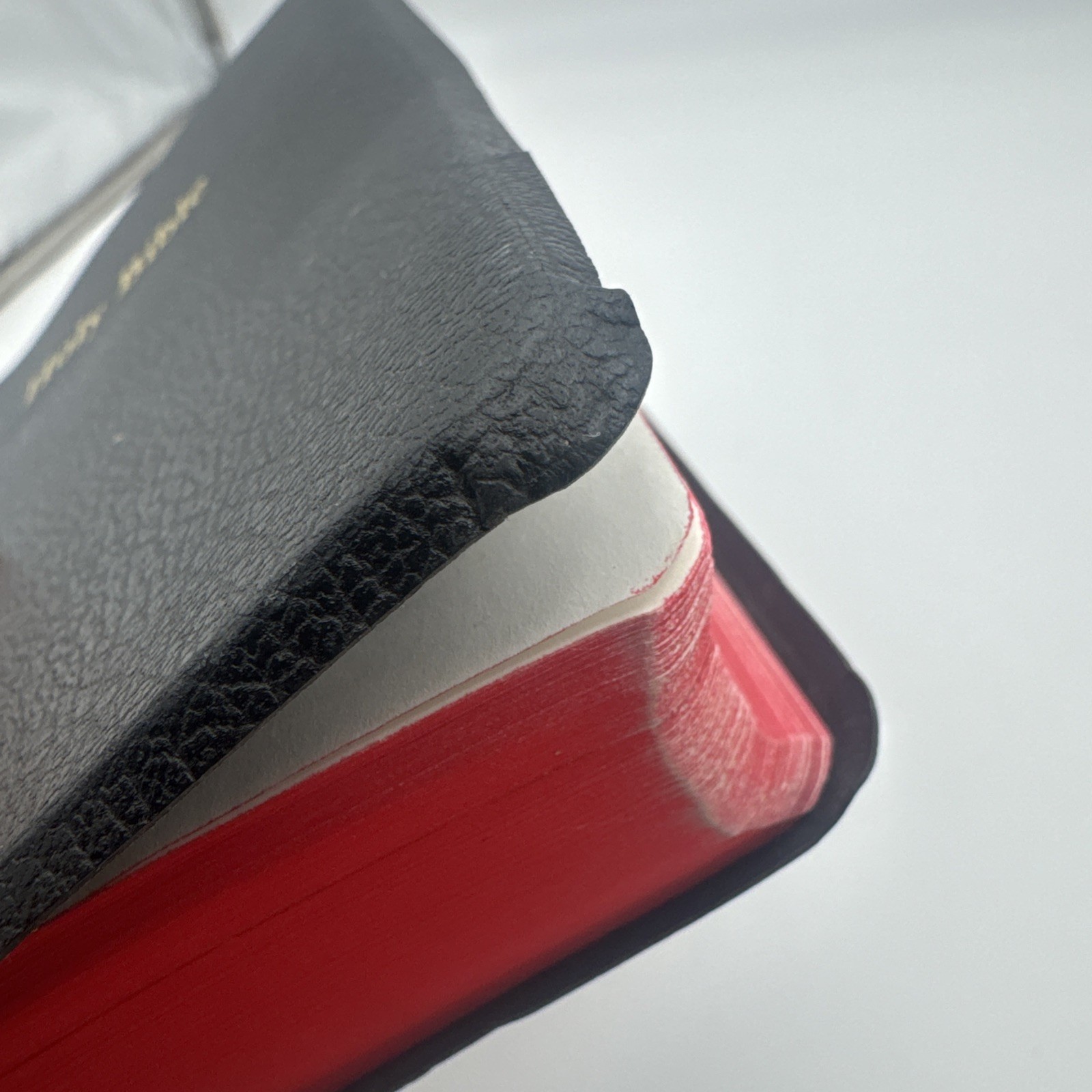 RSV-Revised Standard Version Bible Black Leather Nelson 1972 RED LETTER EDITION