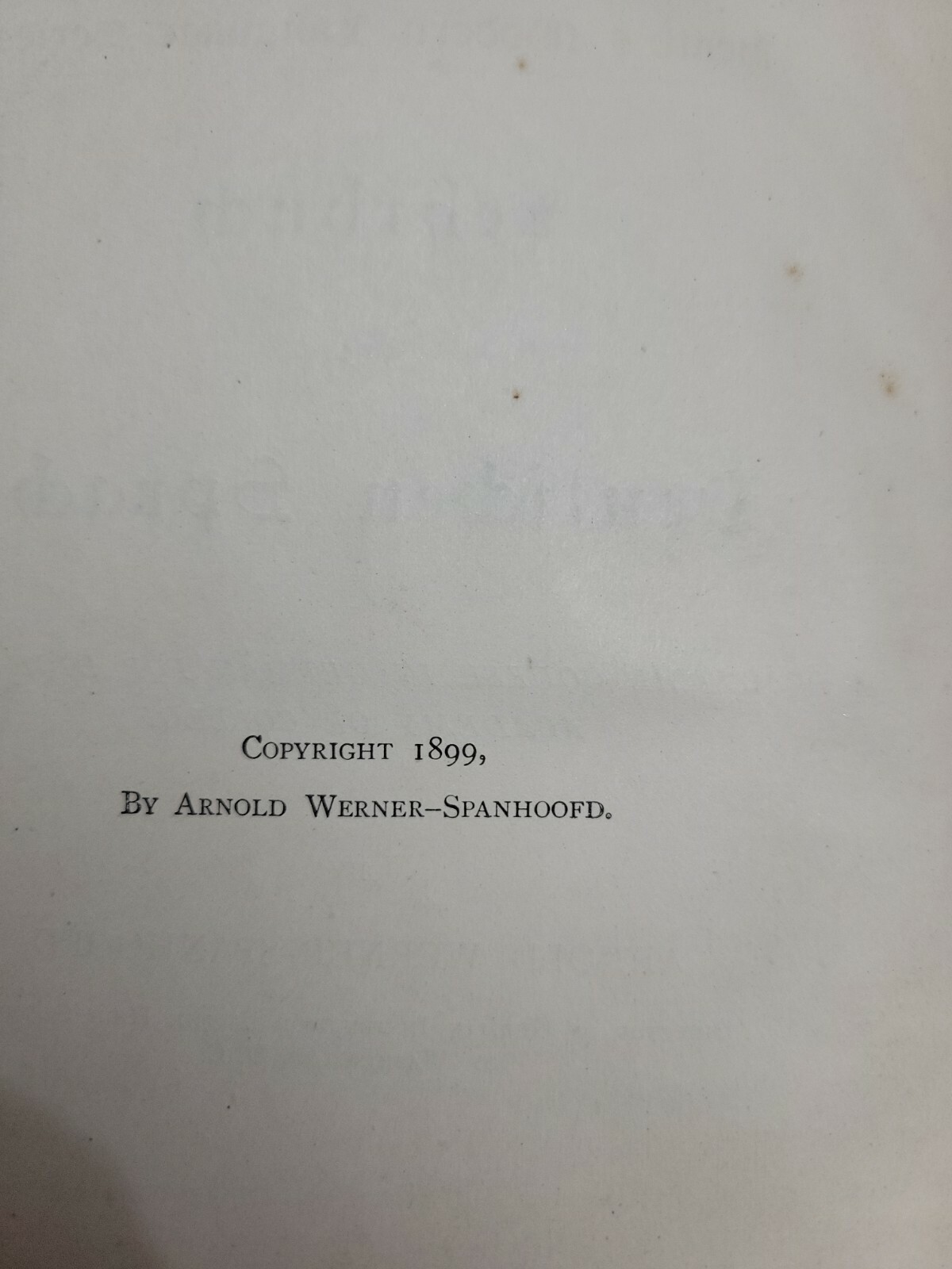 Lehrbuch Der Deutschen Sprache Arnold Werner Spanhoofd 1903 Hardcover