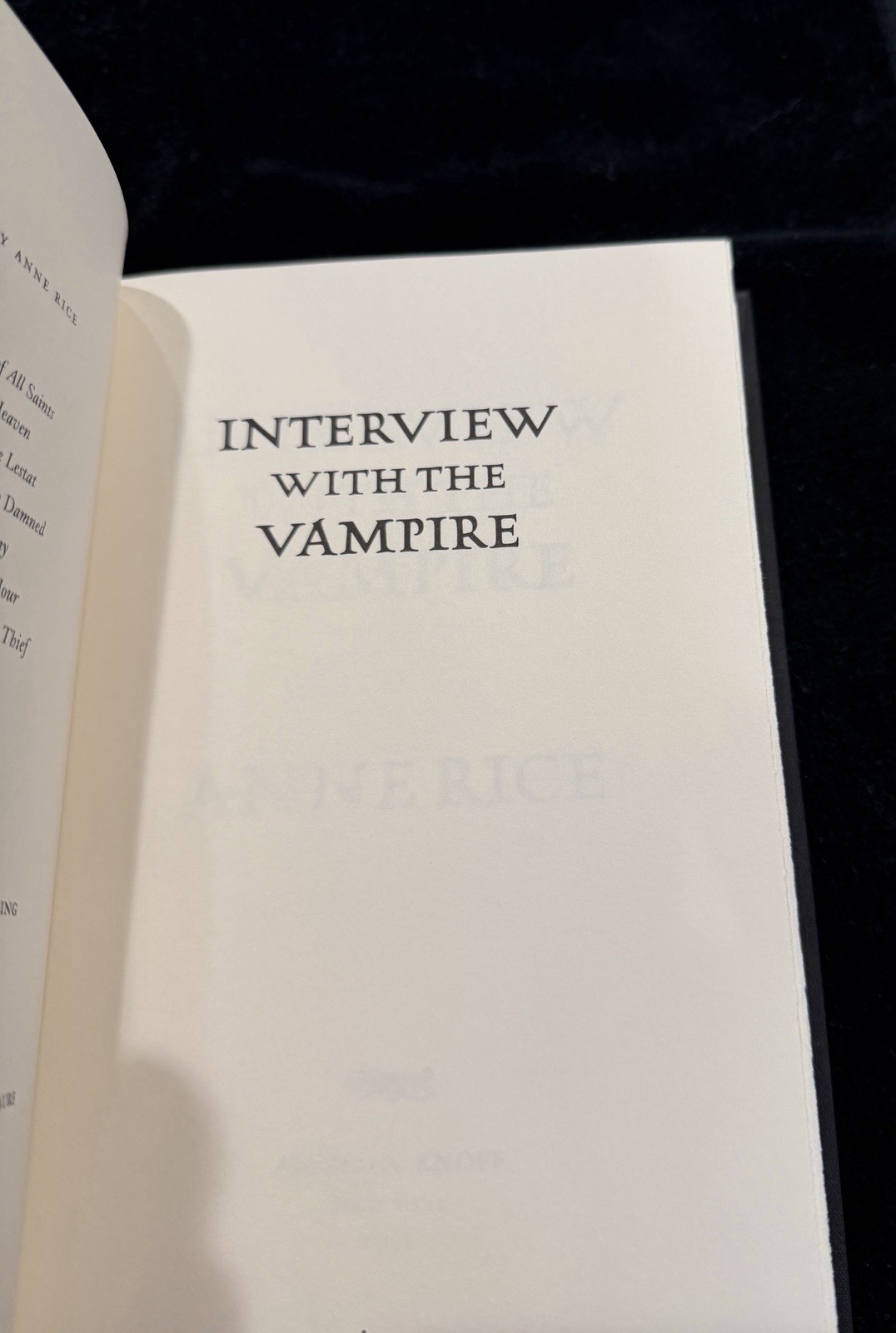 SIGNED Anne Rice Interview with the Vampire 20th Anniversary HC Slipcase 1996