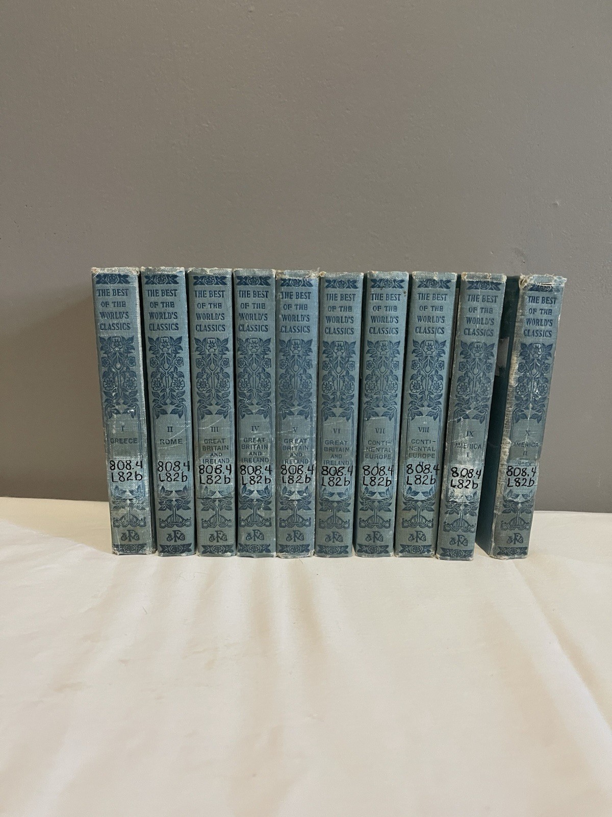 The Best Of The World’s Classics 10 Volumes Henry Cabot-Lodge Complete Set