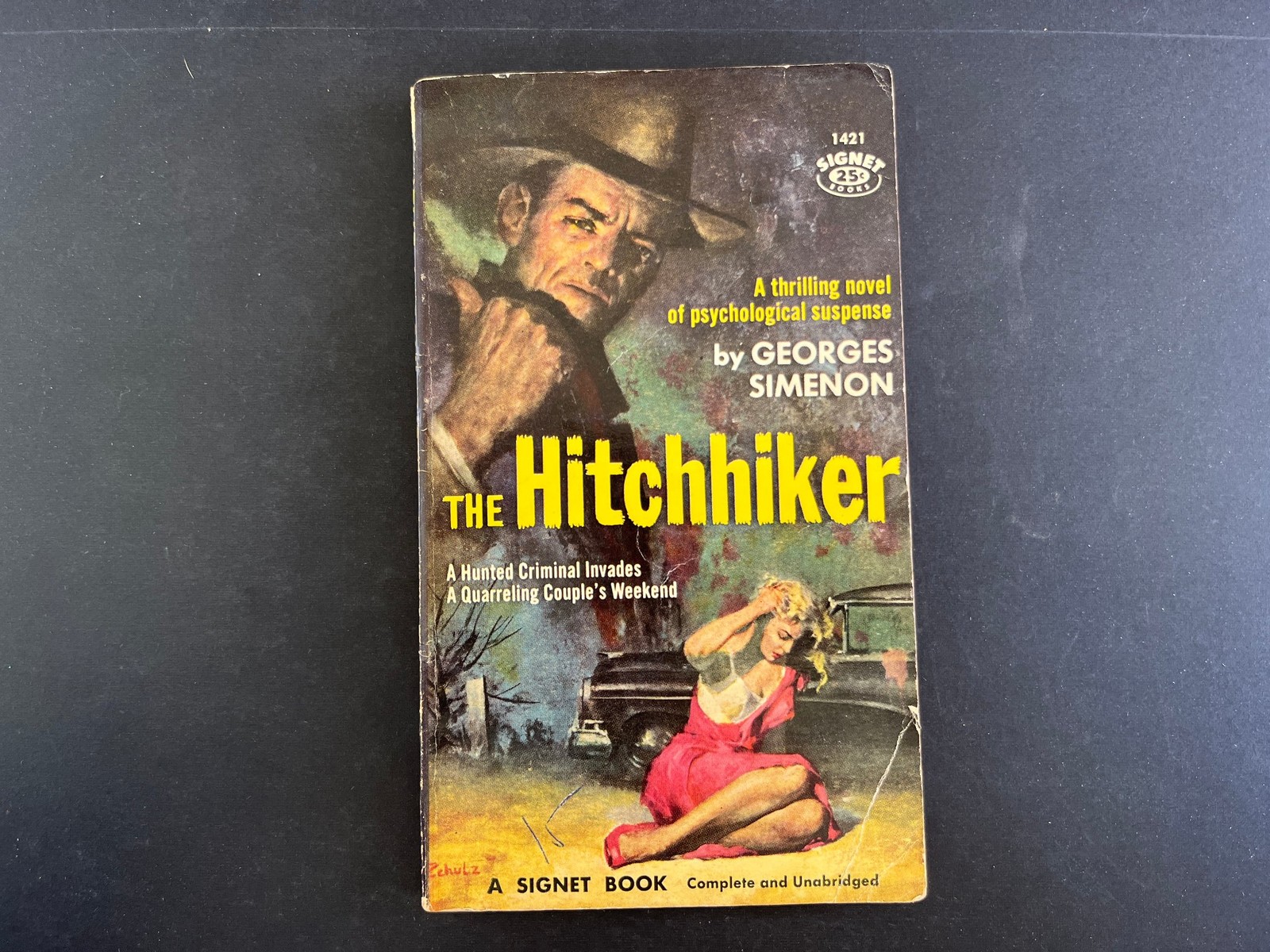 1957 The Hitchhiker by Georges Simenon Mass Market Paperback Signet Books