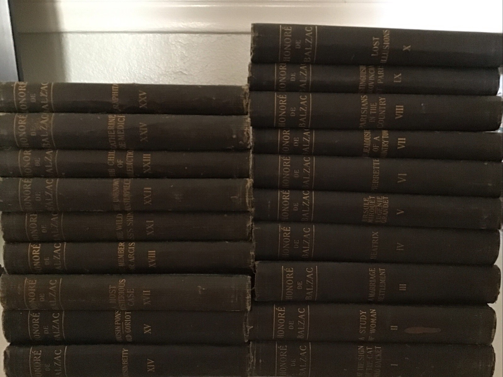 Lot 19 Collection 1900 Works of Honore De Balzac Vol 1-10, 14,15,17,18,21-25