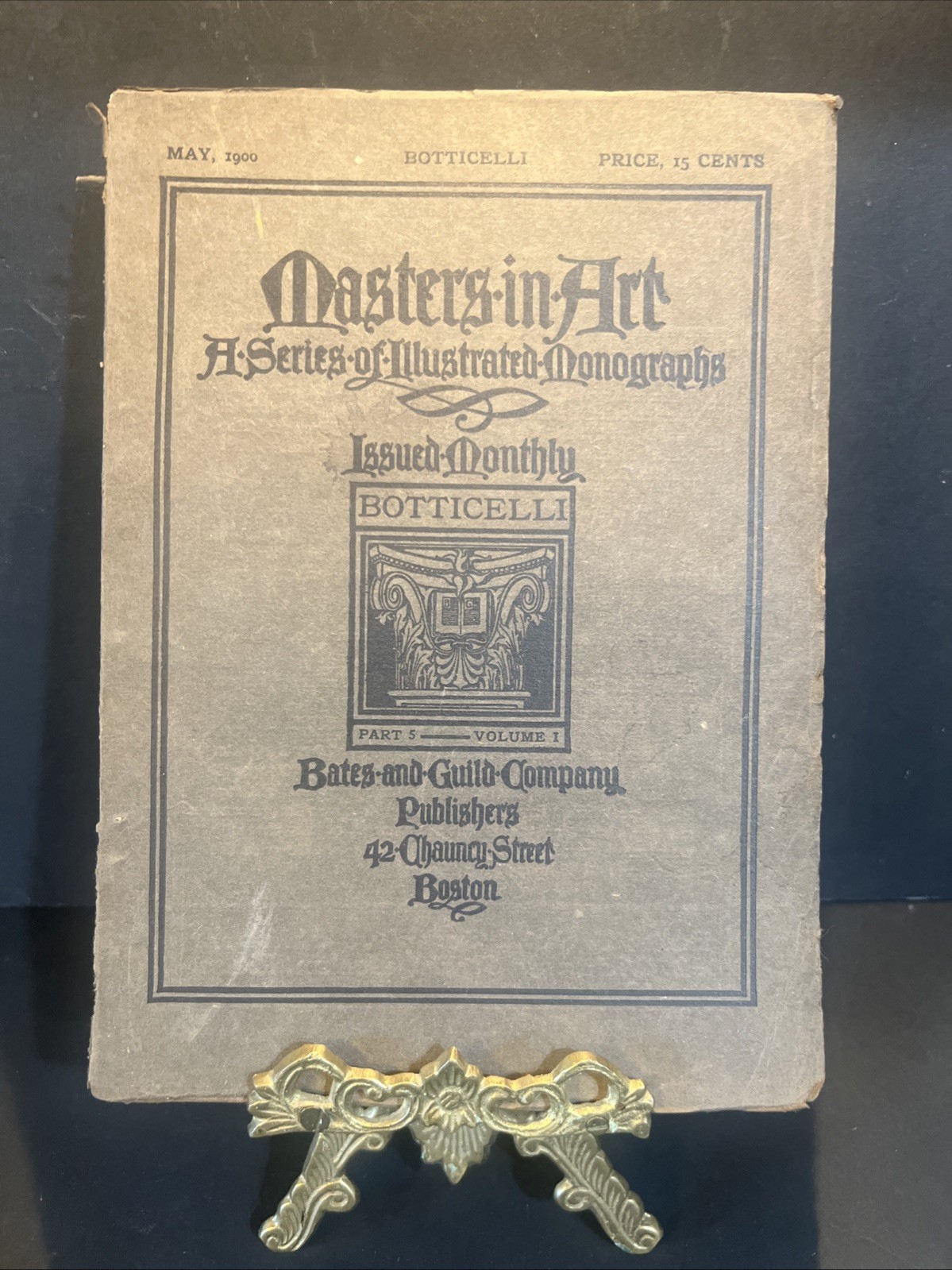 Antique “Masters in Art:A Series of Illustrated Monographs” Botticelli May 1900