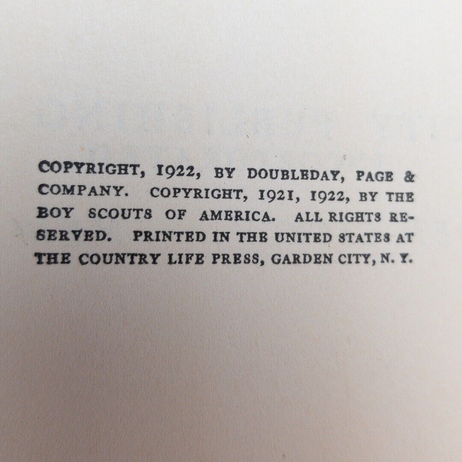 DANIEL BOONE WILDERNESS SCOUT by Stewart White Garden City Publishing Co. 1922