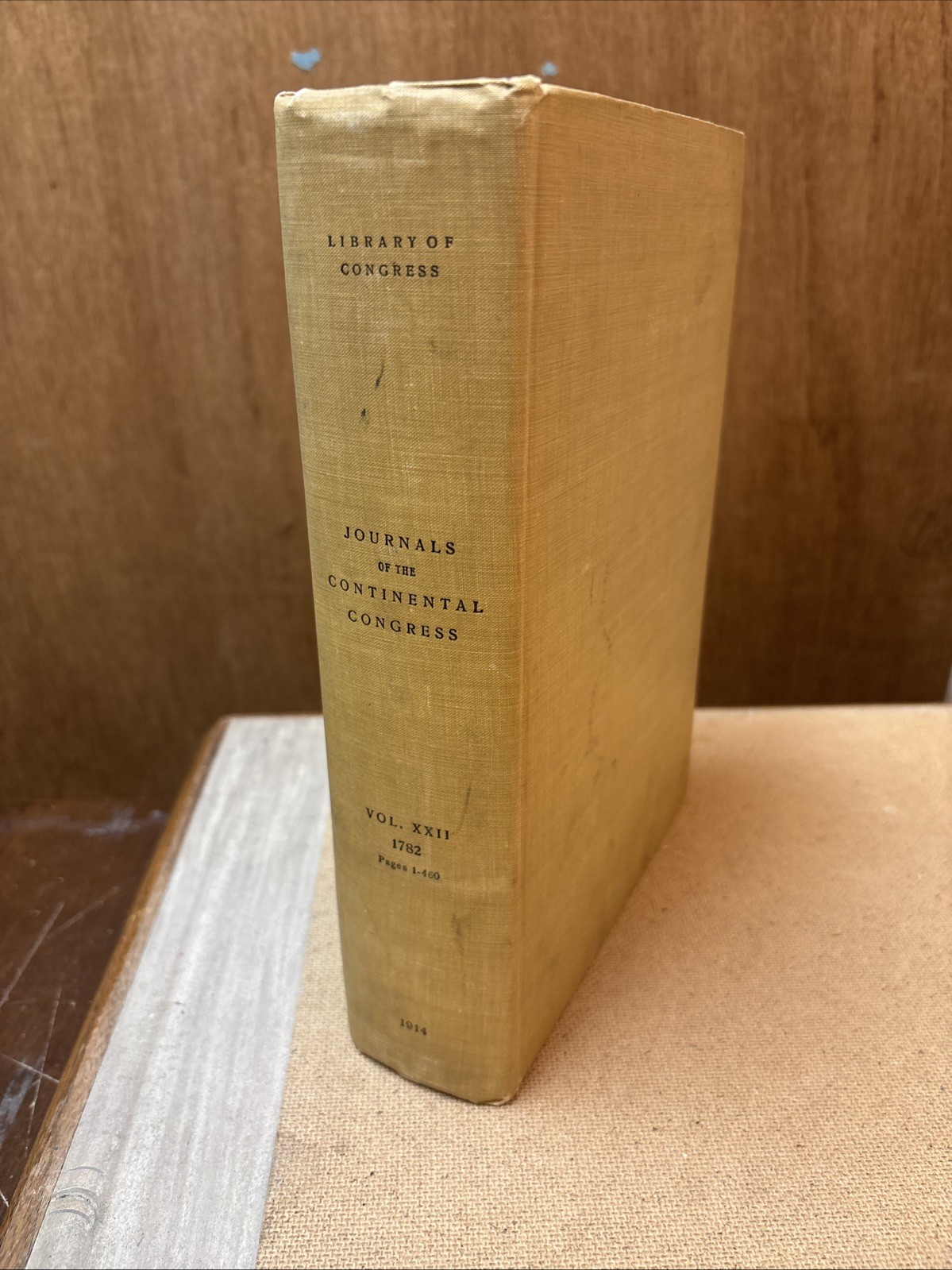 Antique Journals of the Continental Congress Volume XXII 1782 (1914)