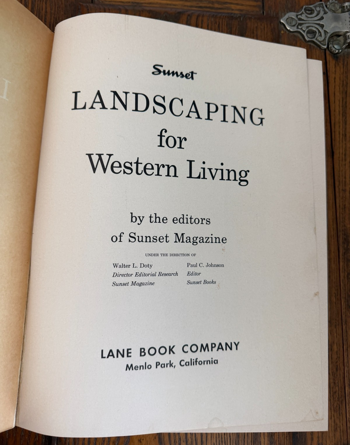 Sunset Magazine Vintage 1961 Paperback Landscaping for Western Living MidCentury