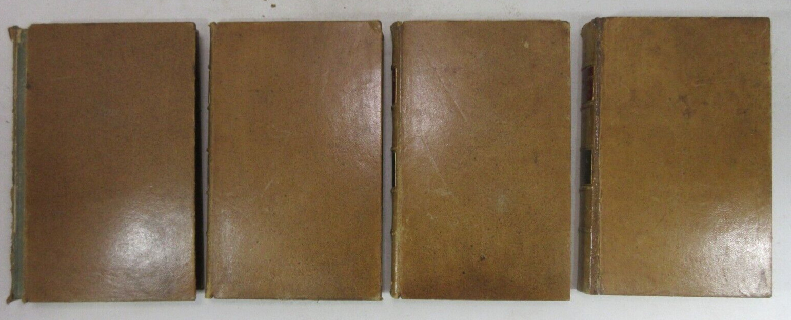 1797 1st ED 8-Vols „The Works of Tobias Smollett“ John Moore Leather Hardcovers